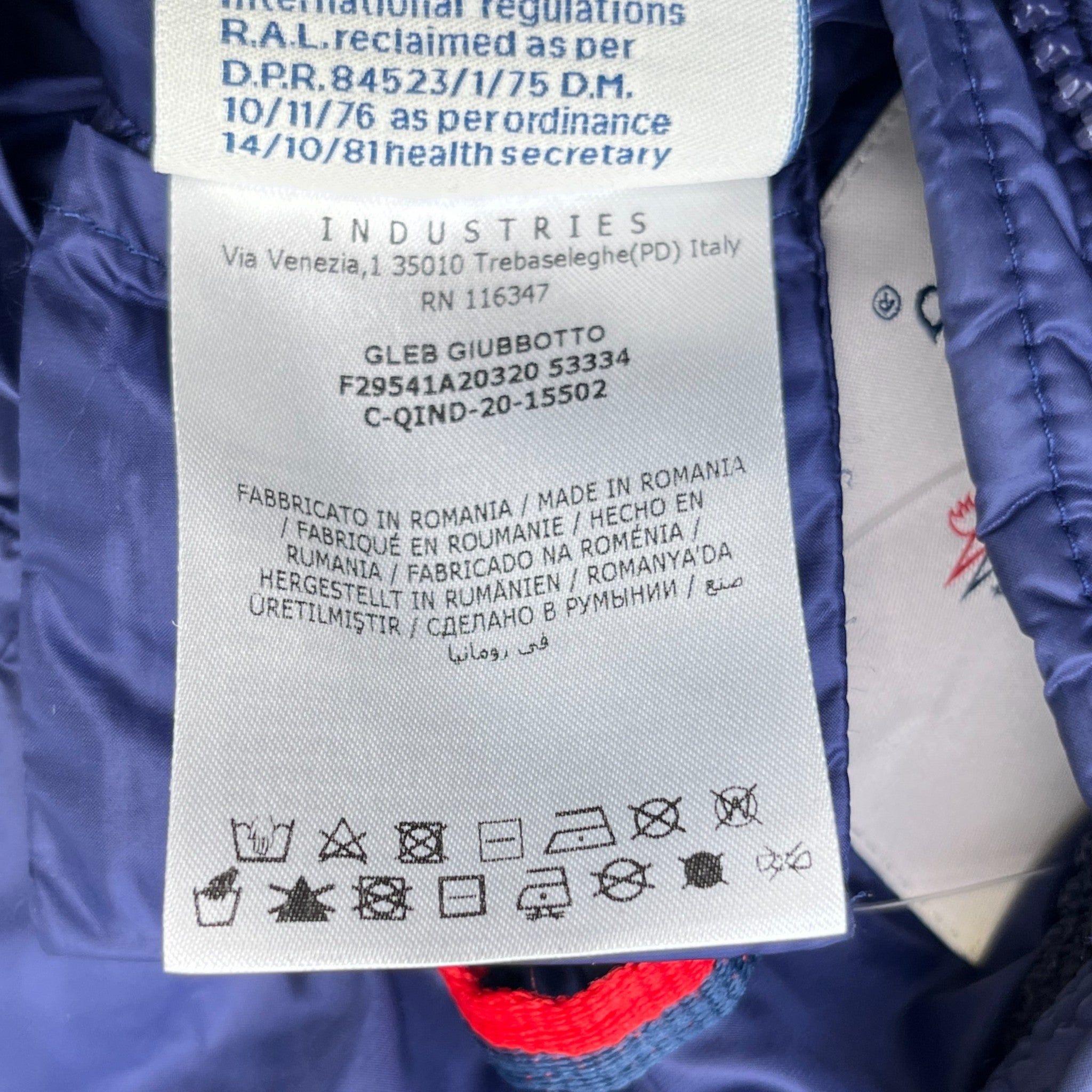 Men's Gleb Boys Age 14 Down Jacket Blue Size XXS