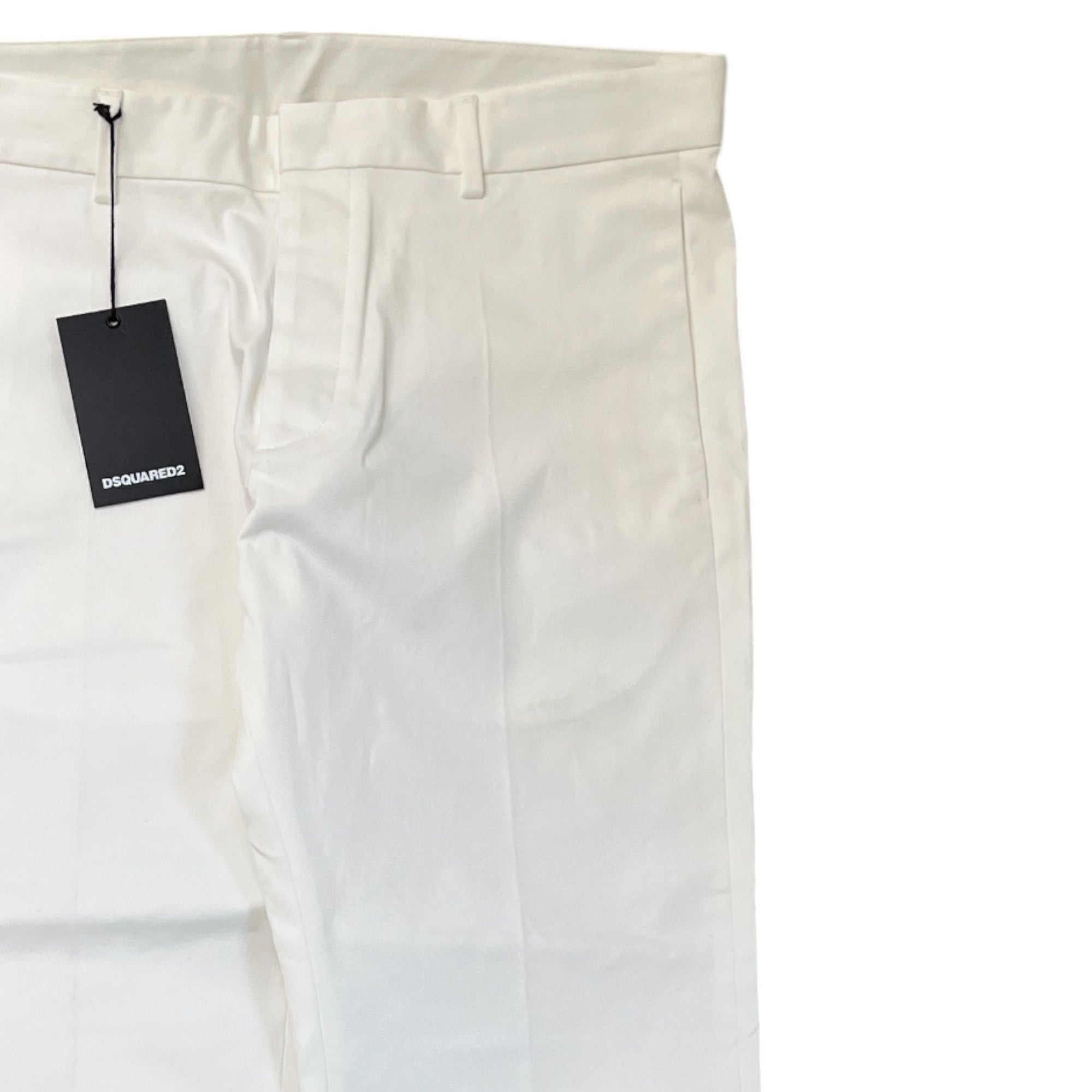Men's Plaque Logo Trousers White Size IT 48 / UK 32