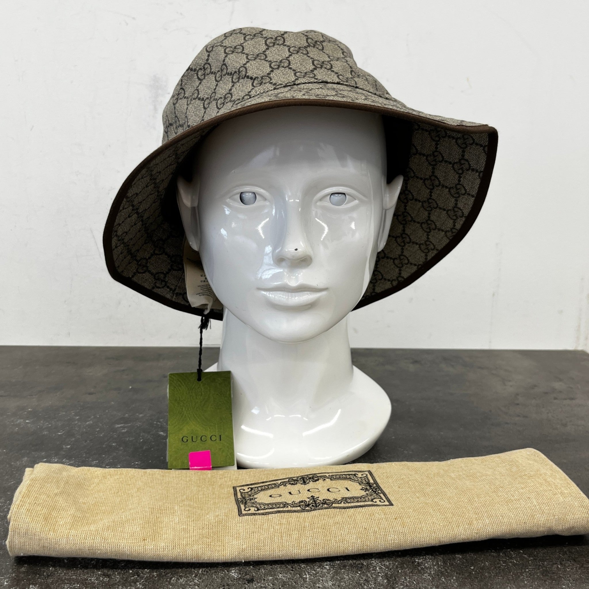 Men's Gg Supreme Bucket Hat Brown