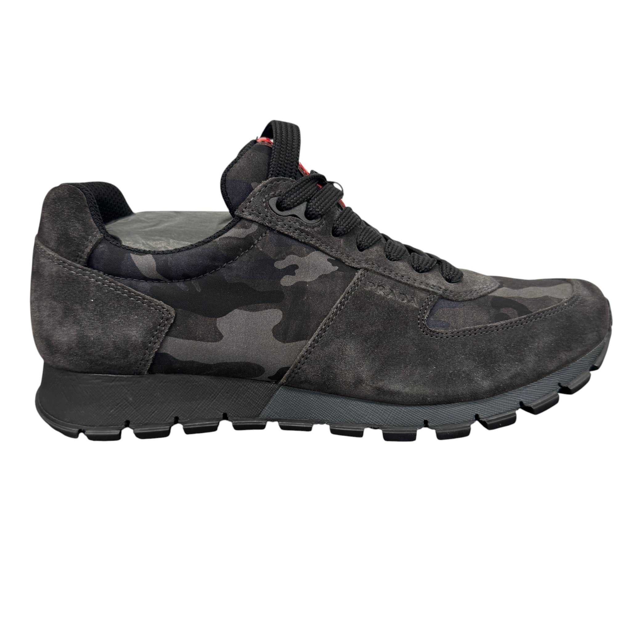 Men's Camo Runner Low Trainers Grey Size EU 40.5 / UK 6.5