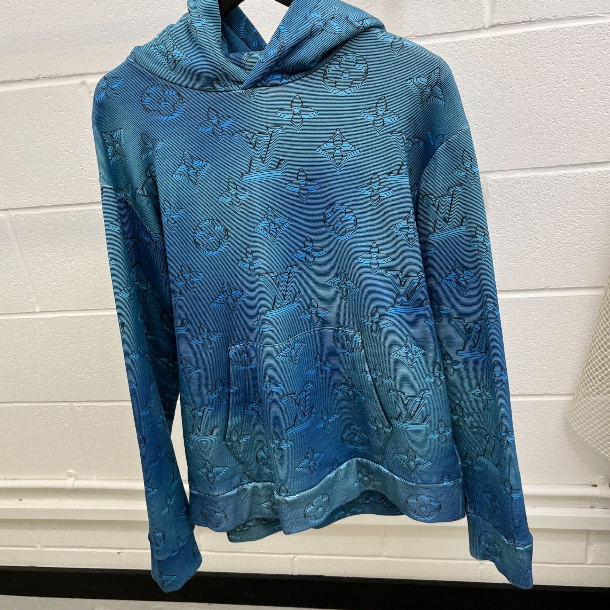 Men's 2054 Monogram Hoodie Blue Size L