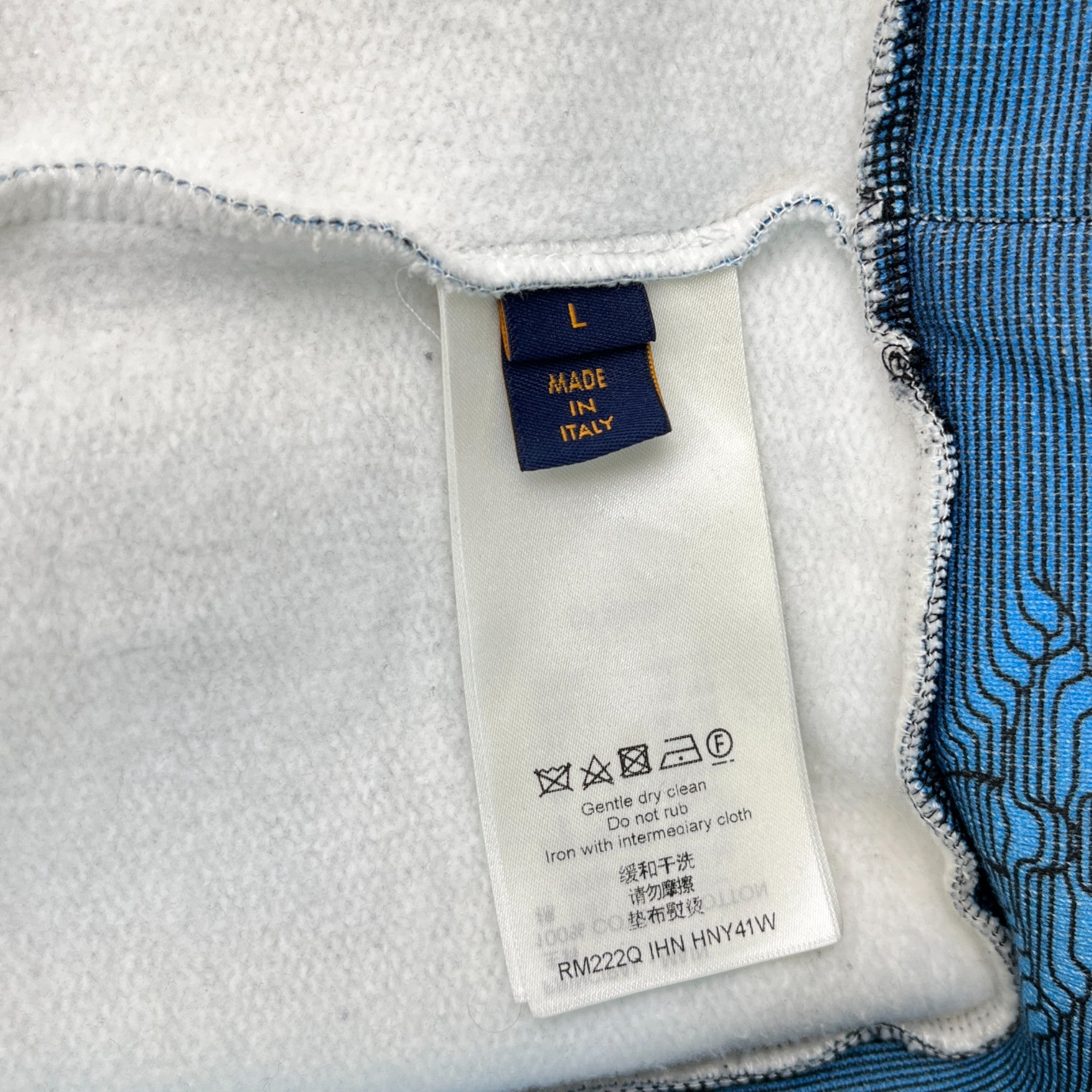 Men's 2054 Monogram Hoodie Blue Size L