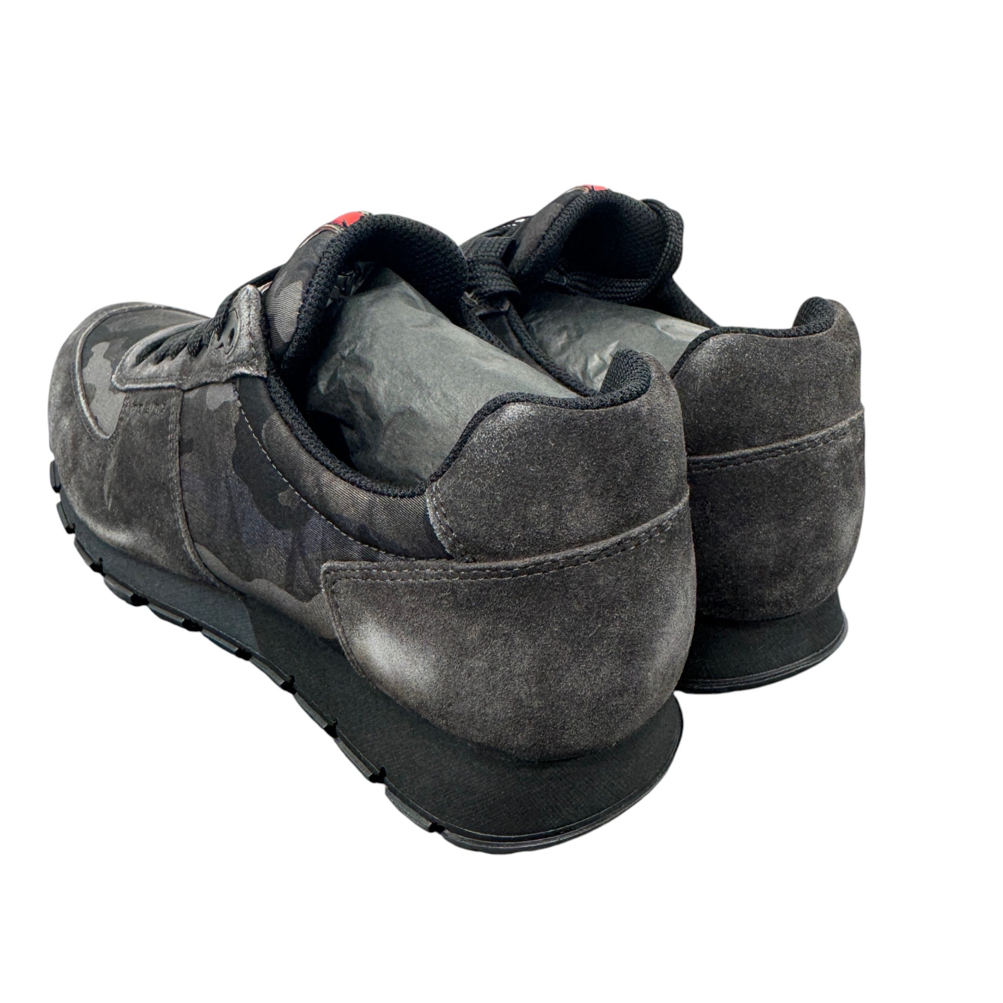Men's Camo Runner Low Trainers Grey Size EU 40.5 / UK 6.5