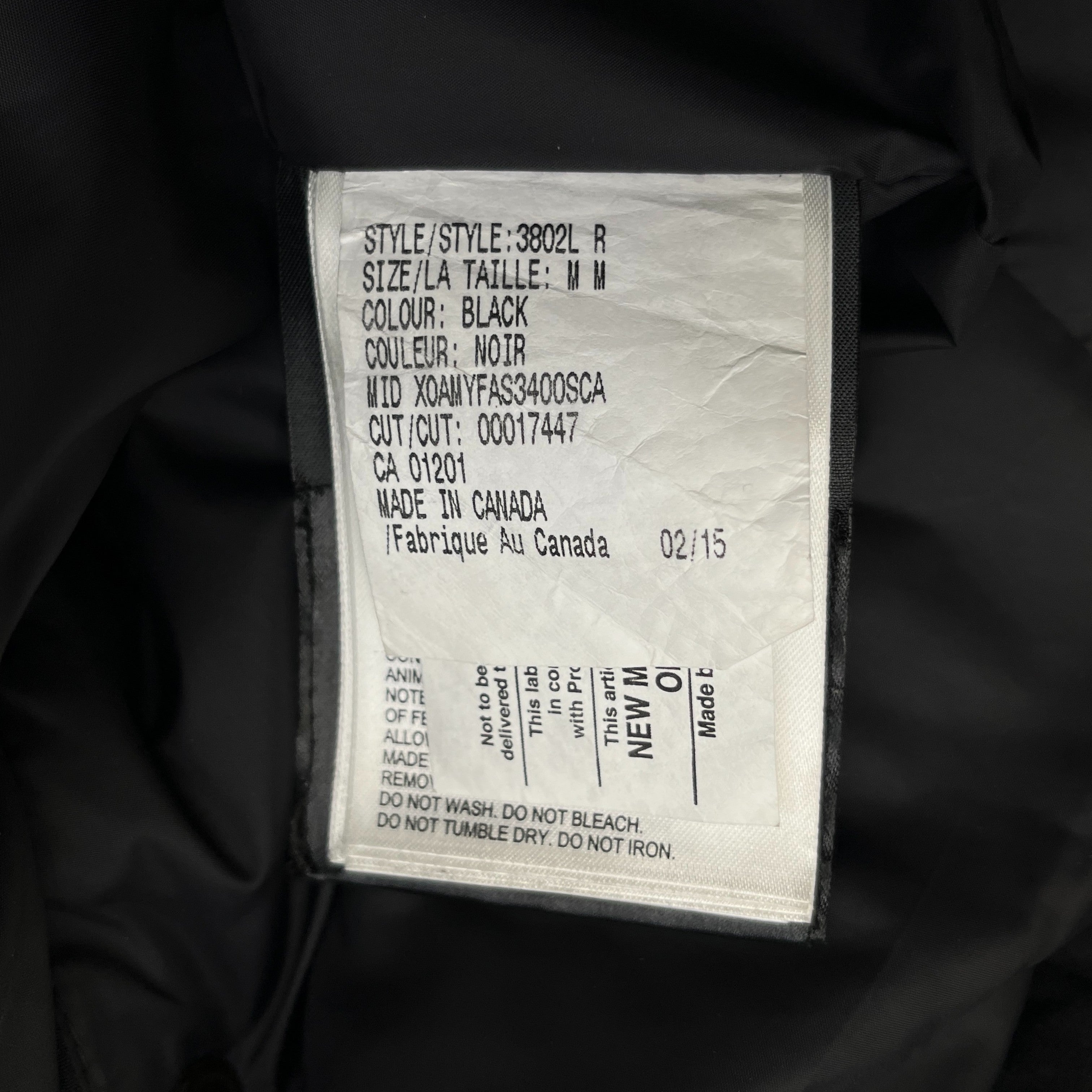 Men's Shelburne Down Jacket Black Size M