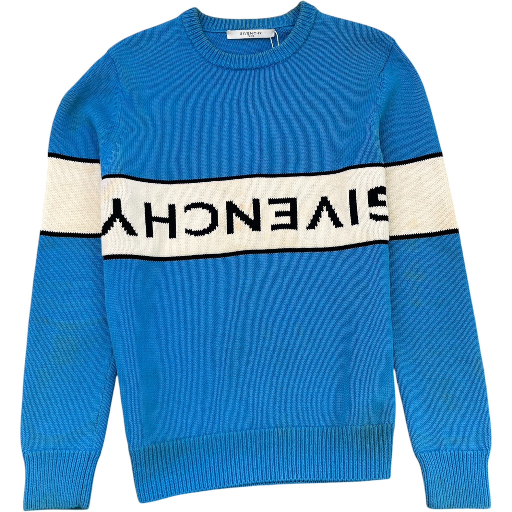 Men's Reverse Logo Jumper Blue Size M