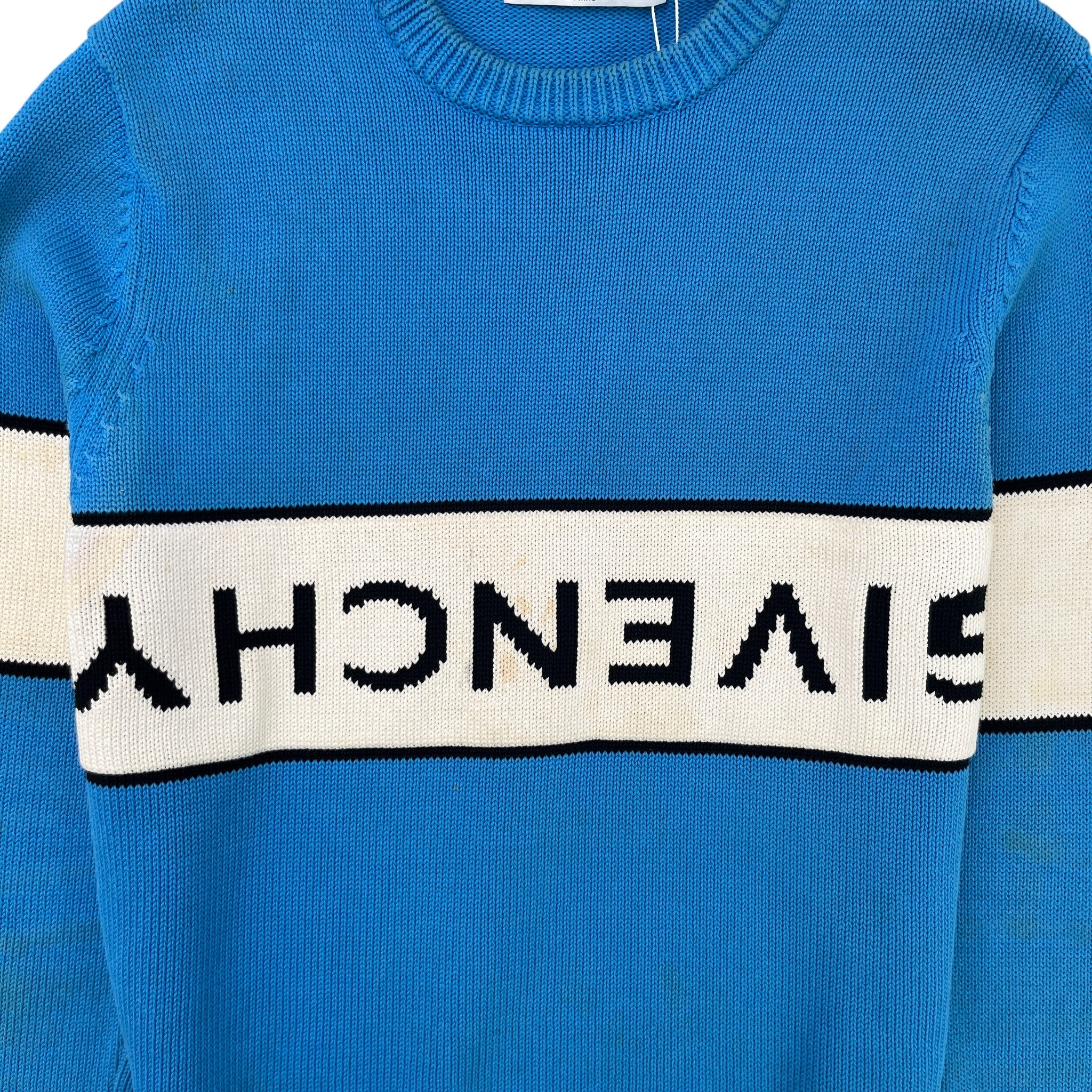 Men's Reverse Logo Jumper Blue Size M