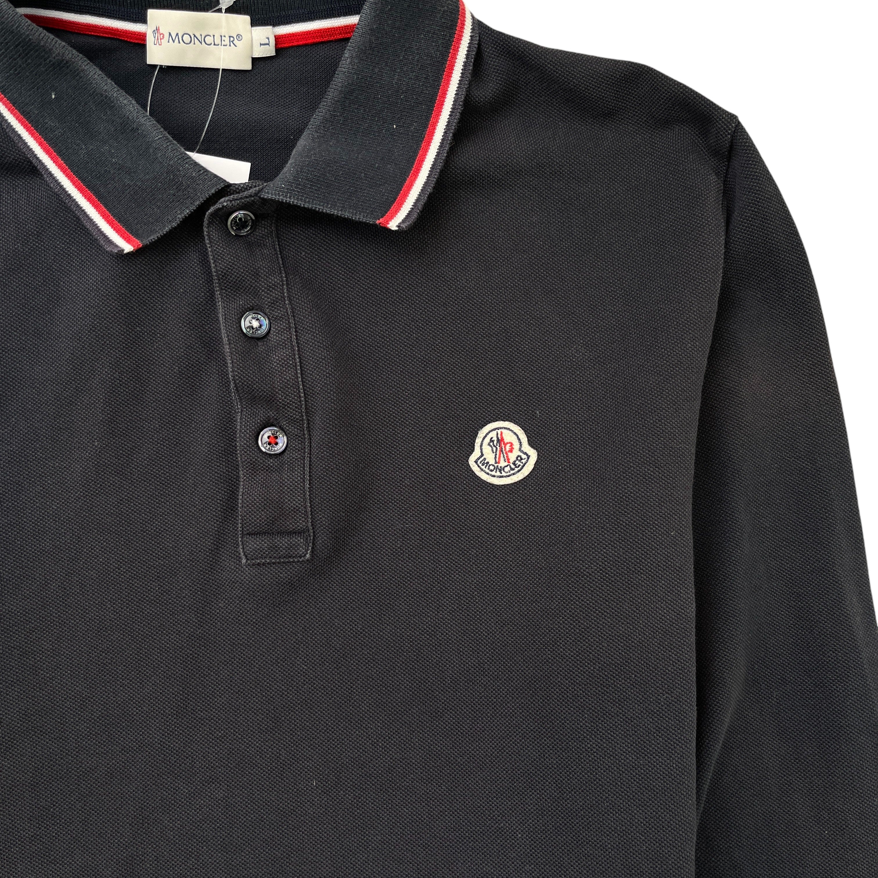 Men's Maglia Polo Shirt Black Size L