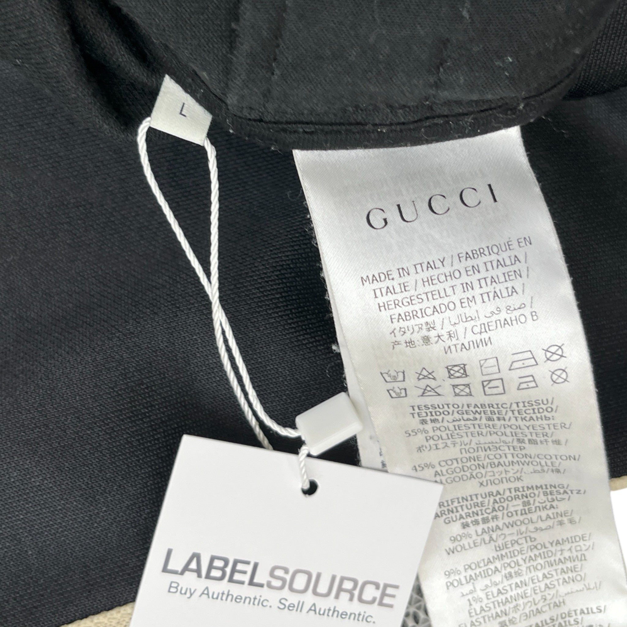 Men's Tape Logo Full Tracksuit Black Size L