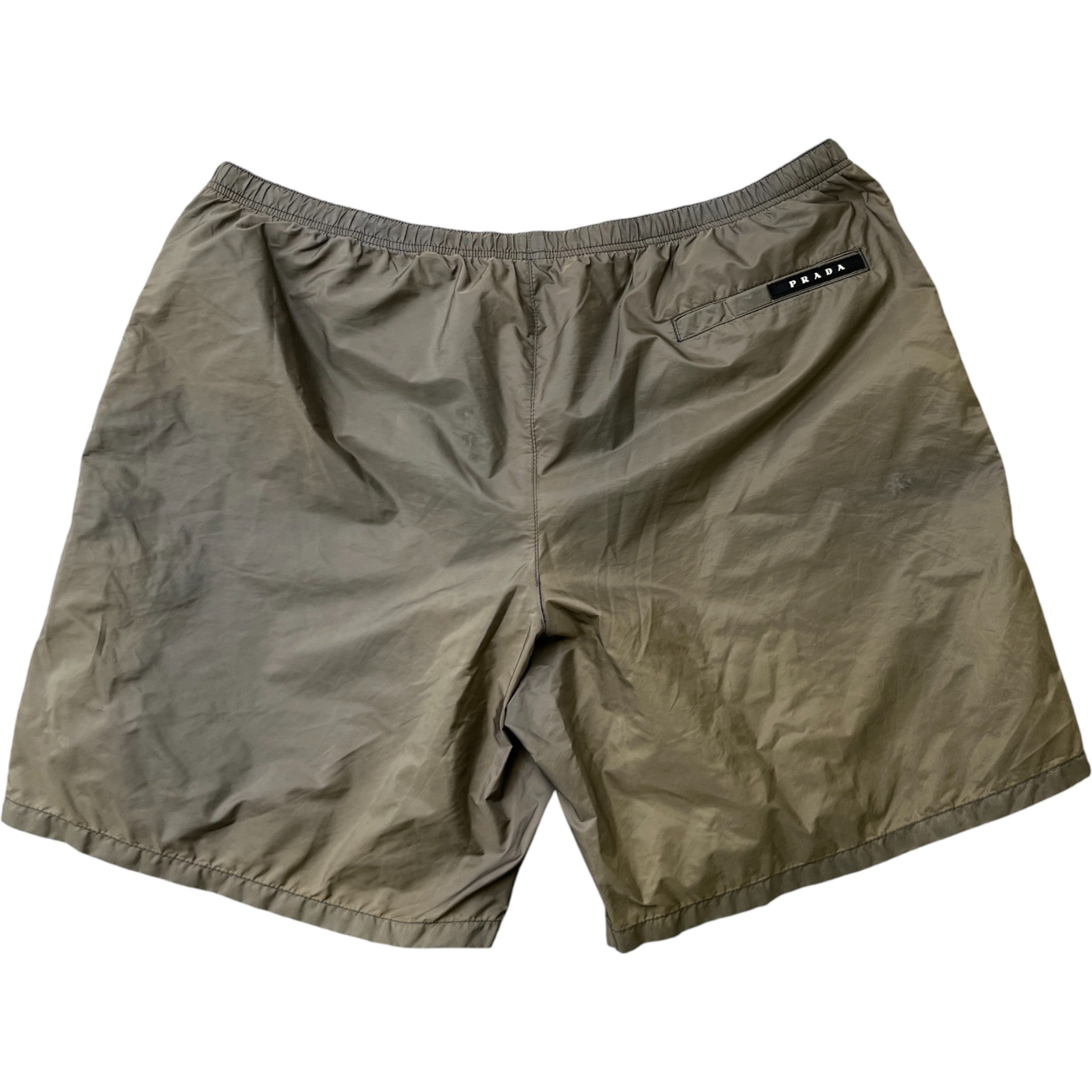 Men's Tab Logo Swim Shorts Khaki Size XXXL