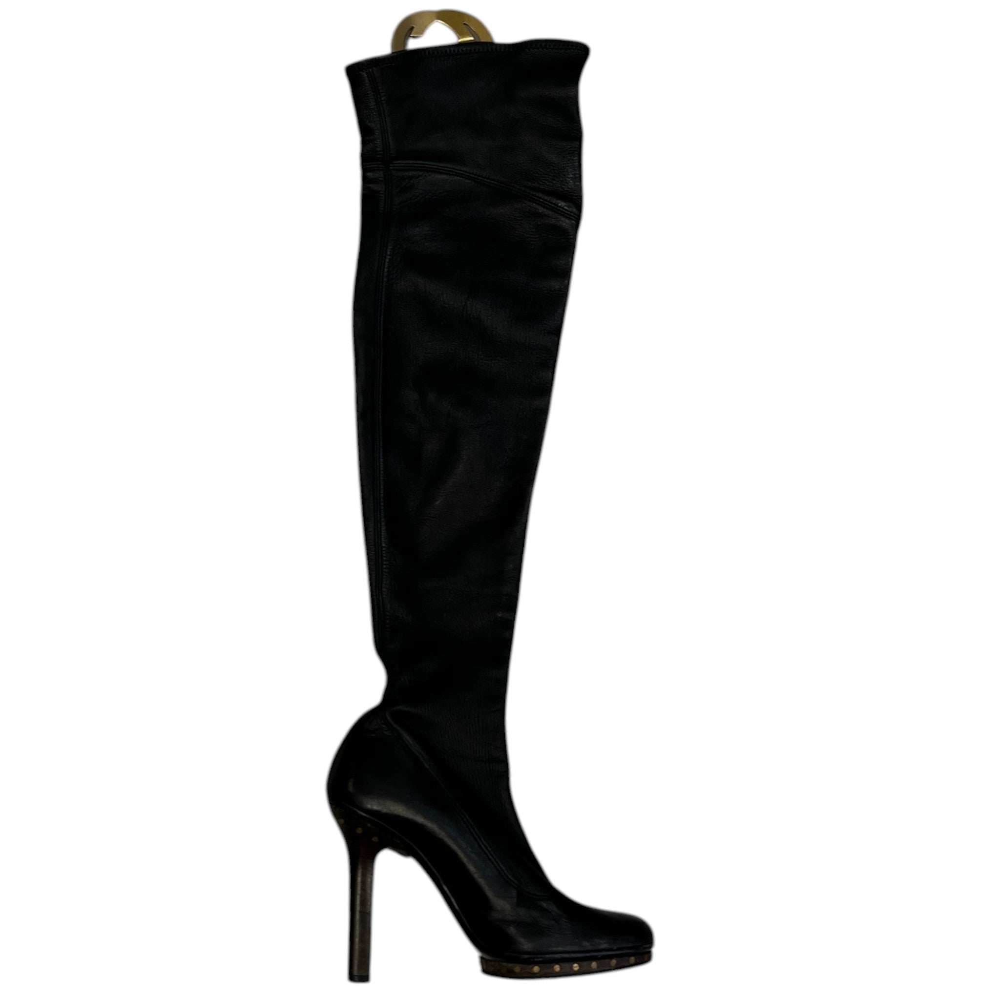 Women's Interlocking G Knee High Boots Black Size EU 37 / UK 4