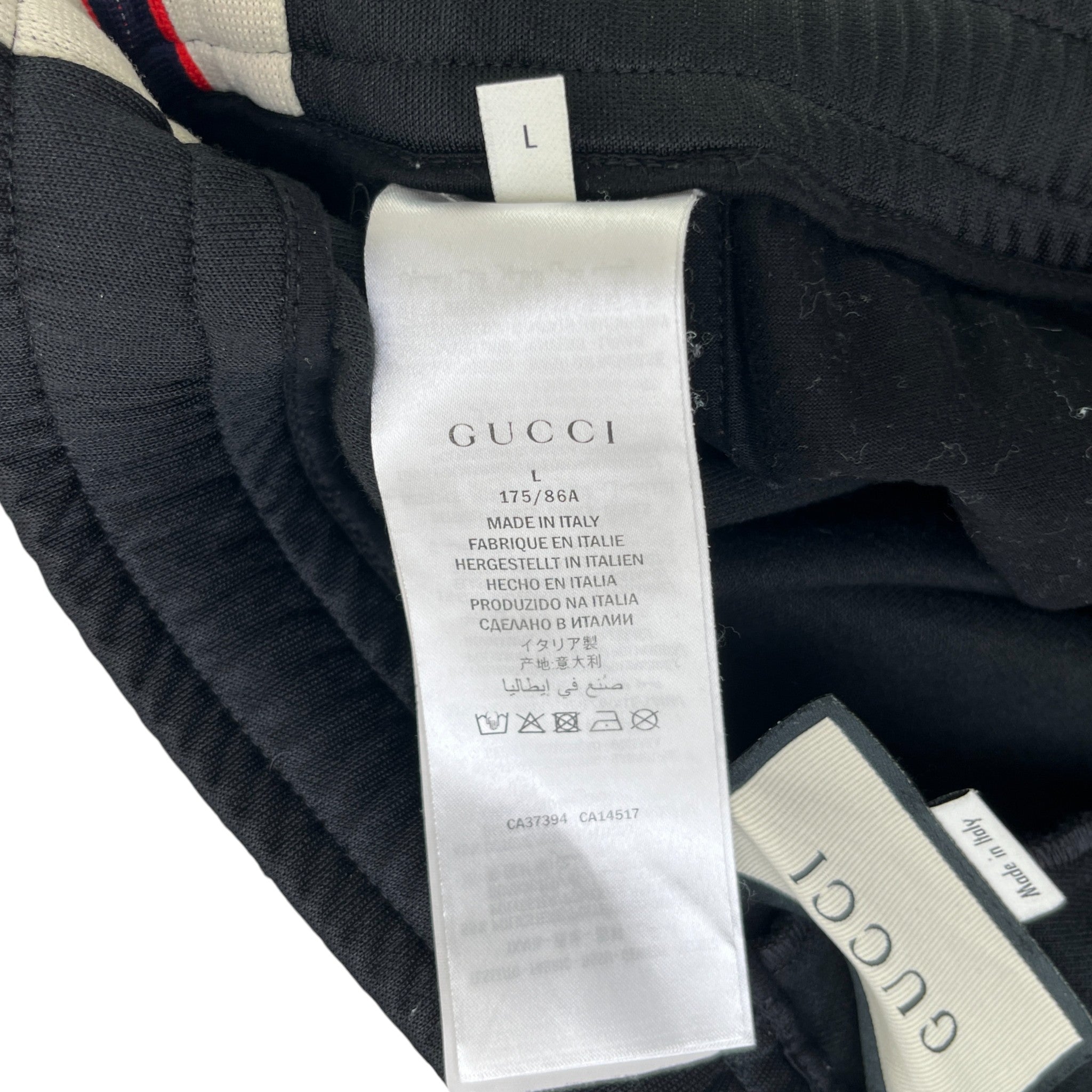 Men's Tape Logo Full Tracksuit Black Size L