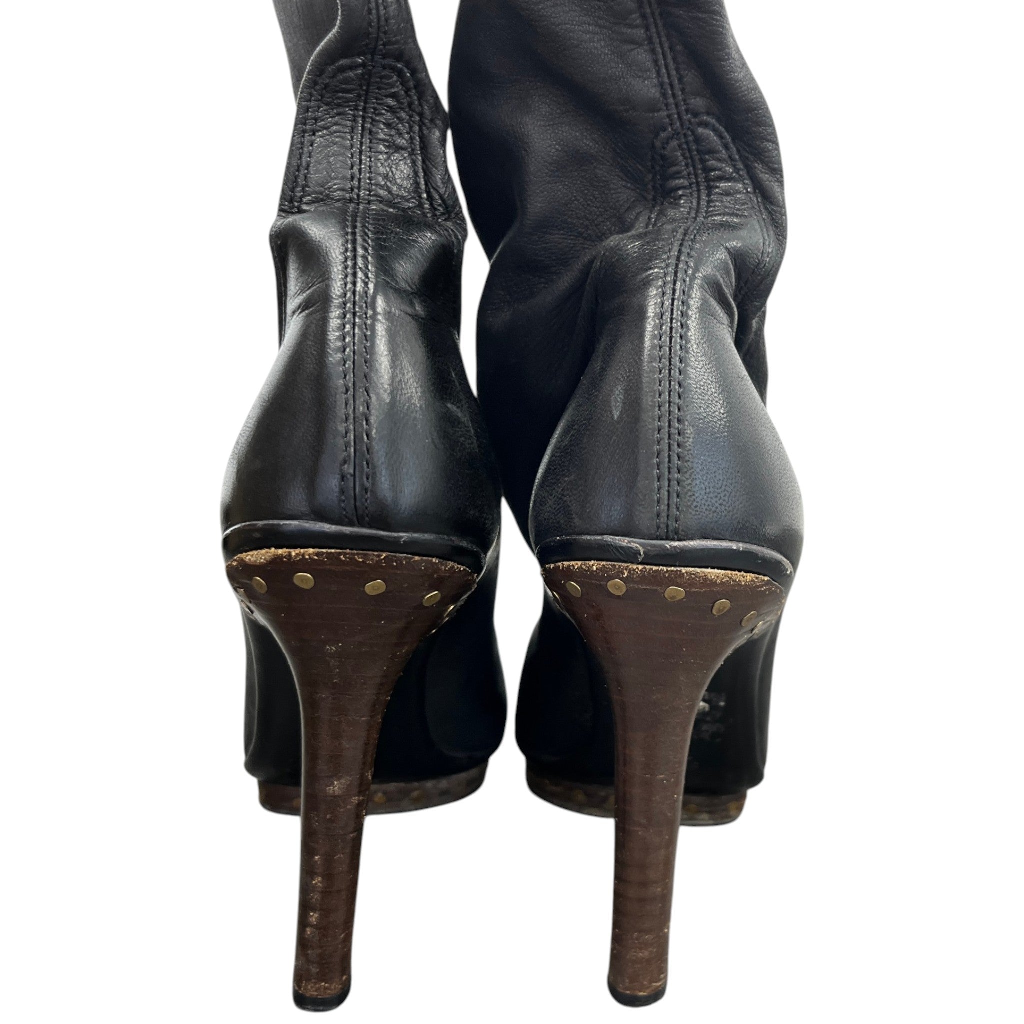 Women's Interlocking G Knee High Boots Black Size EU 37 / UK 4