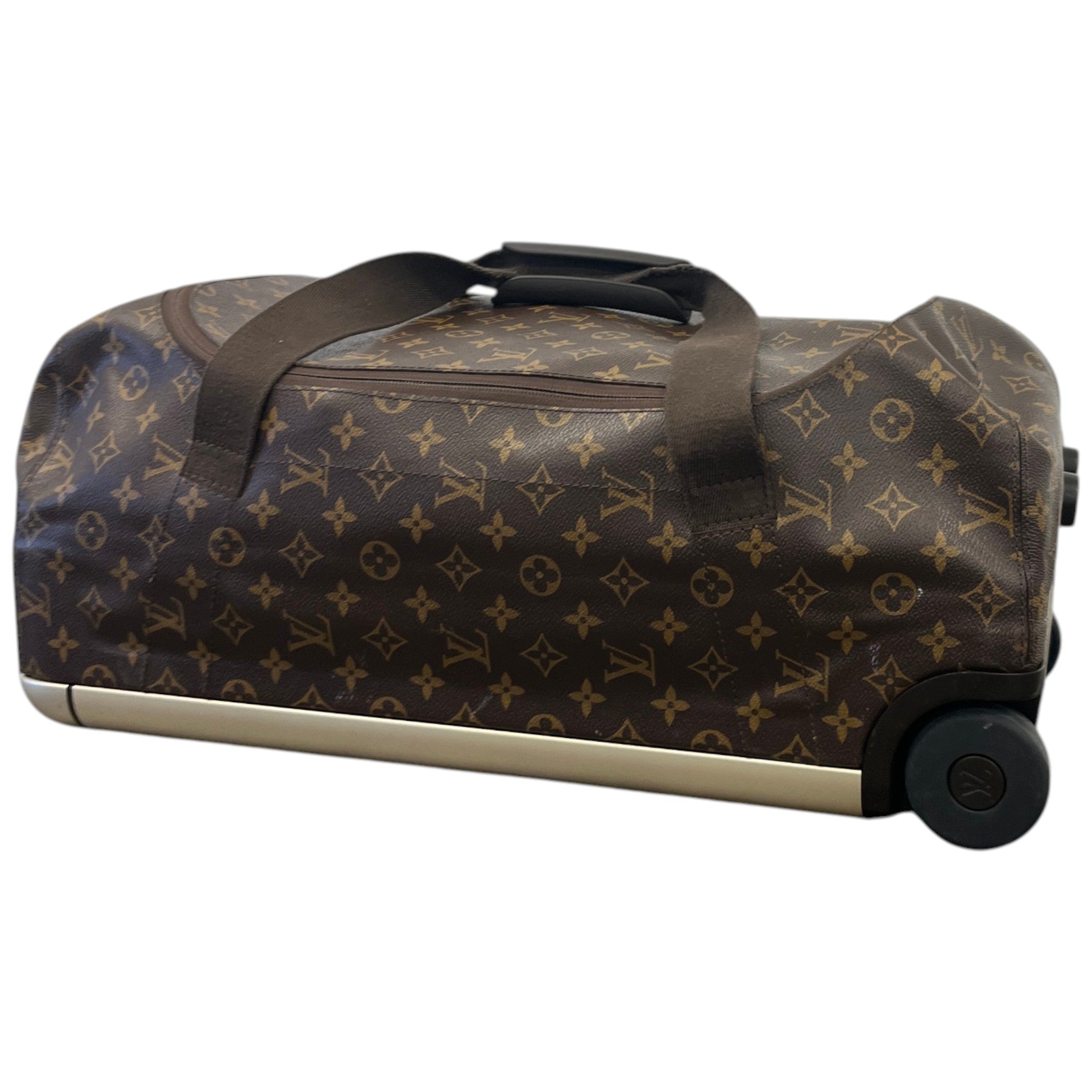 Men's Monogram Canvas Horizon Soft Duffle 55 Suitcase Brown