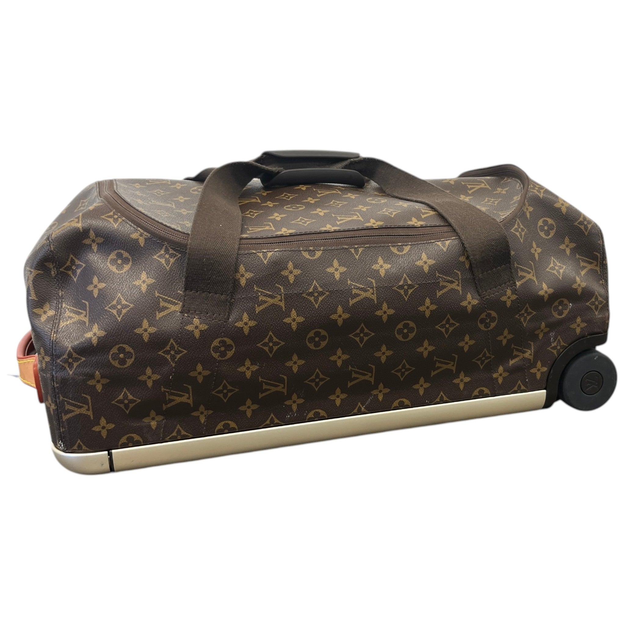Men's Monogram Canvas Horizon Soft Duffle 55 Suitcase Brown