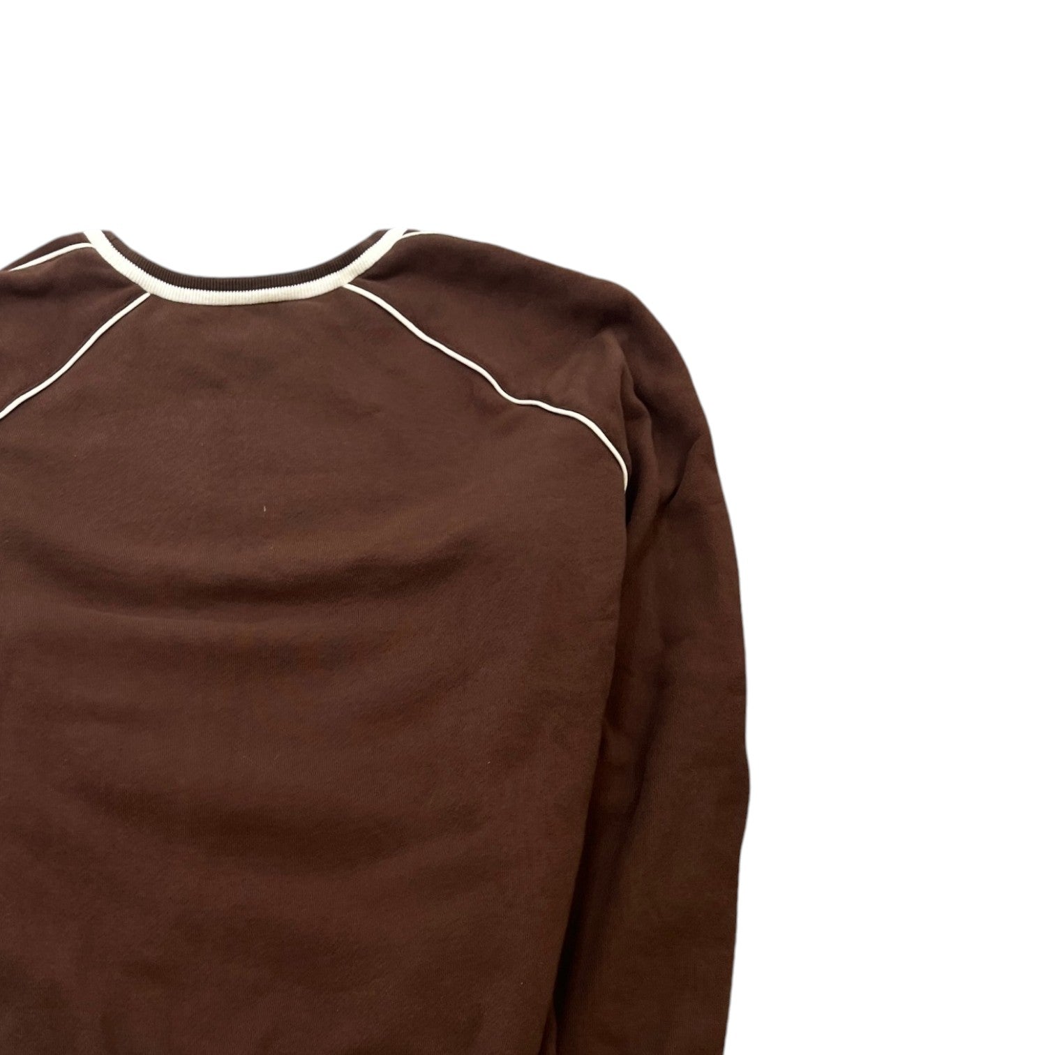 Men's Embroidered Logo Sweatshirt Brown Size XL