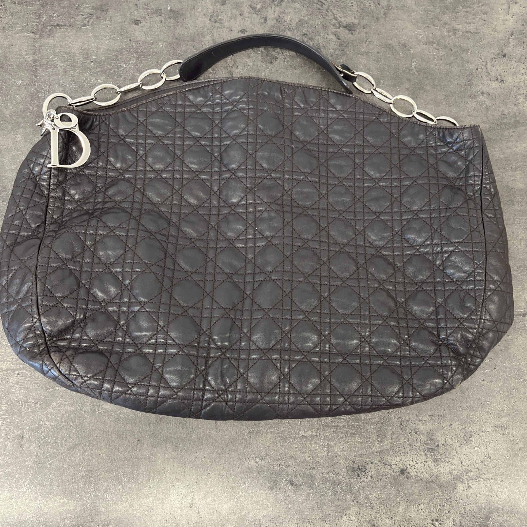 Women's Soft Cannage Shopper Bag Black