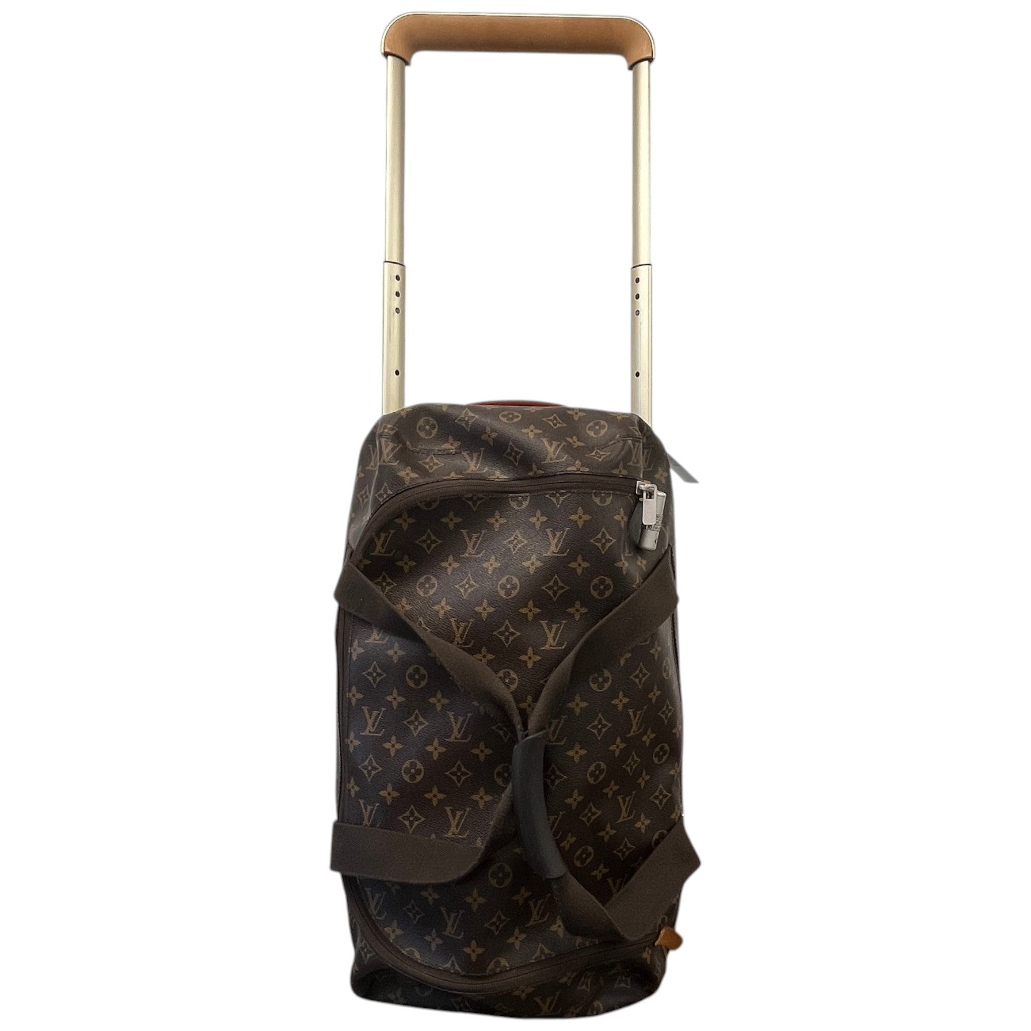 Men's Monogram Canvas Horizon Soft Duffle 55 Suitcase Brown