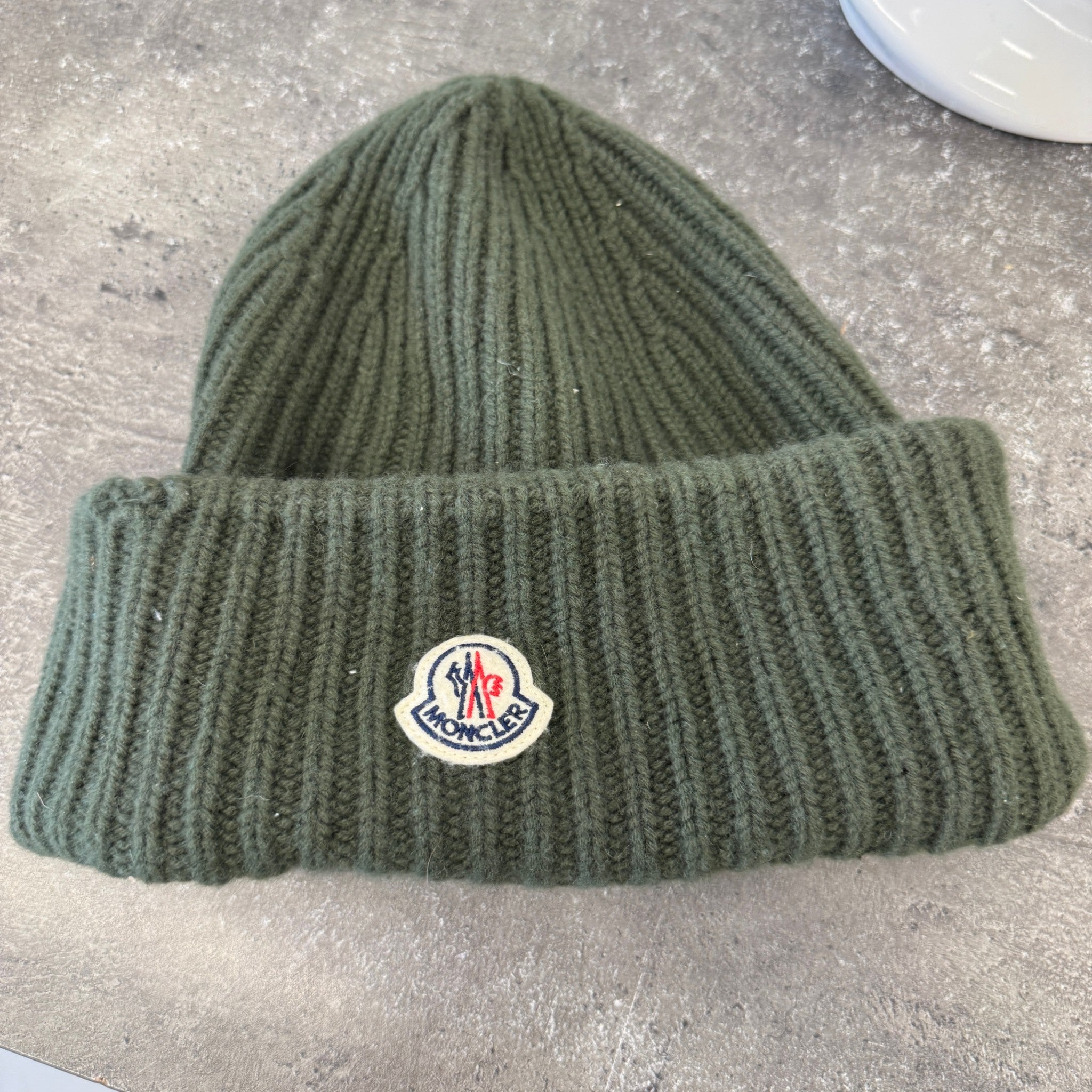 Men's Berretto Tricot Beanie Hat Green