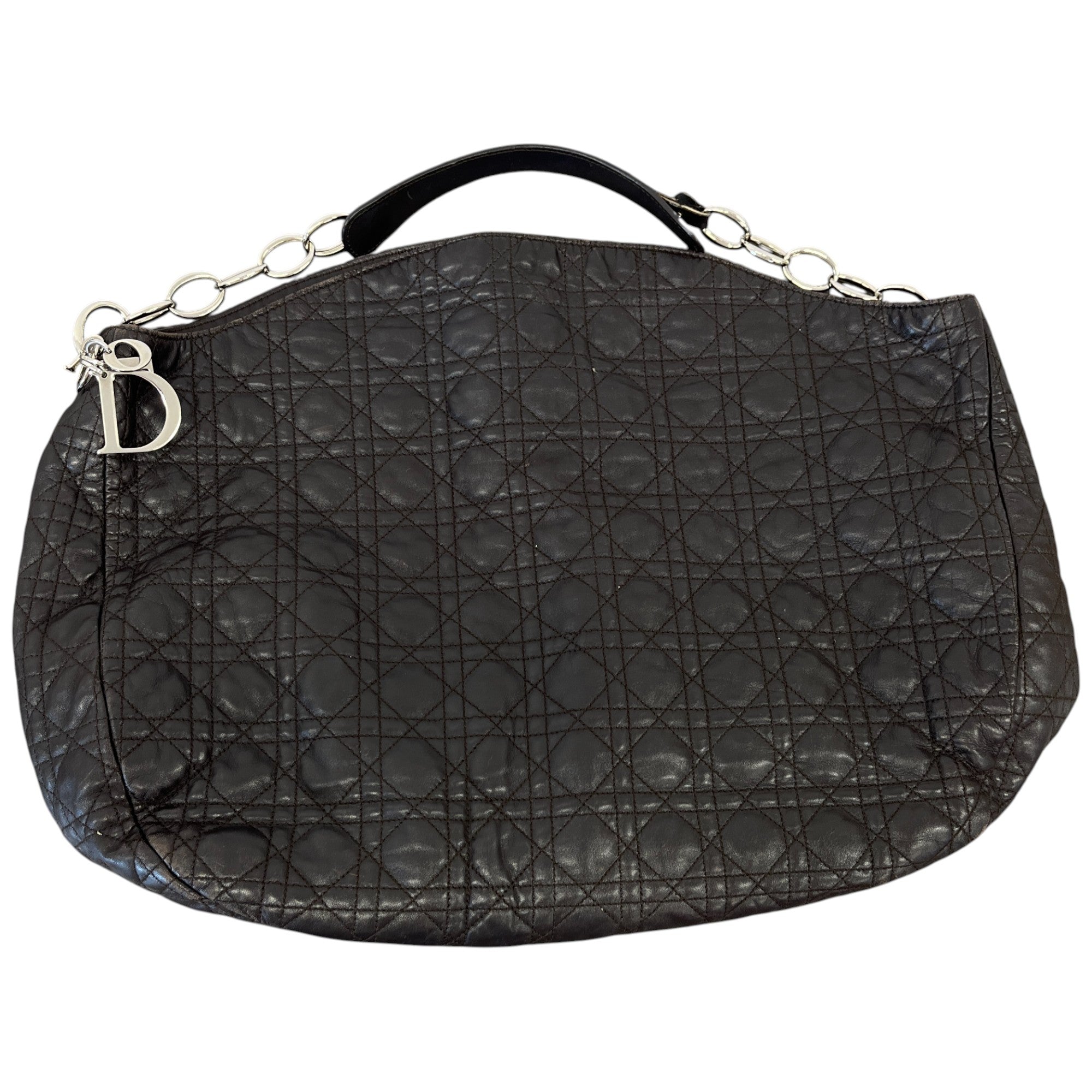 Women's Soft Cannage Shopper Bag Black