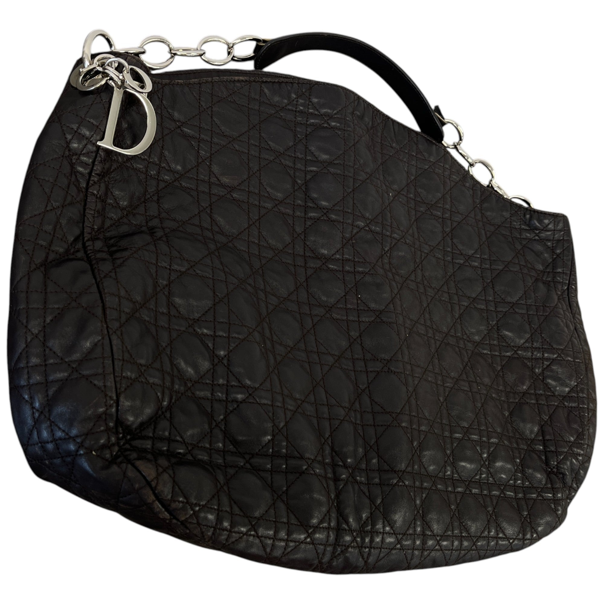 Women's Soft Cannage Shopper Bag Black