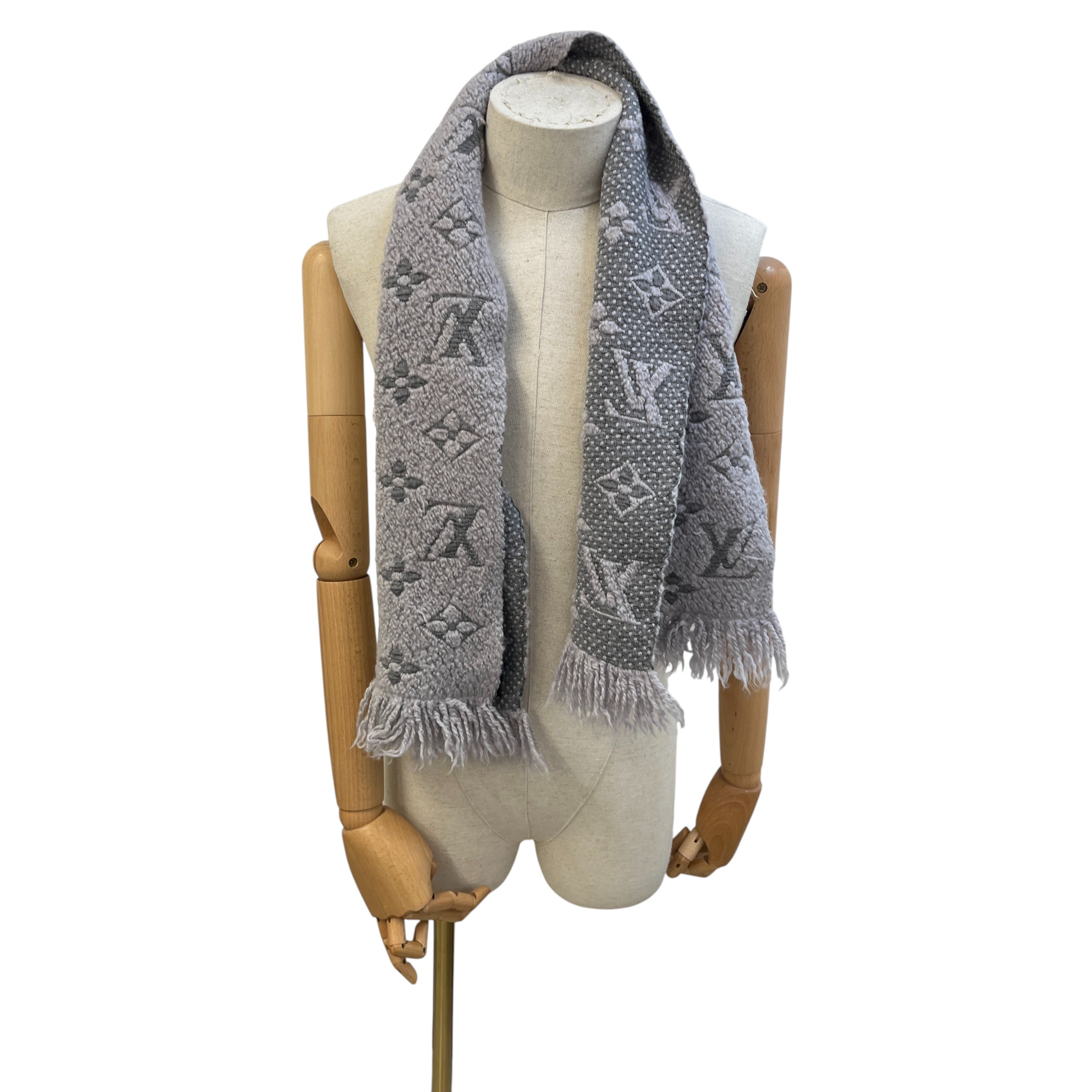 Women's Logomania Scarf Grey