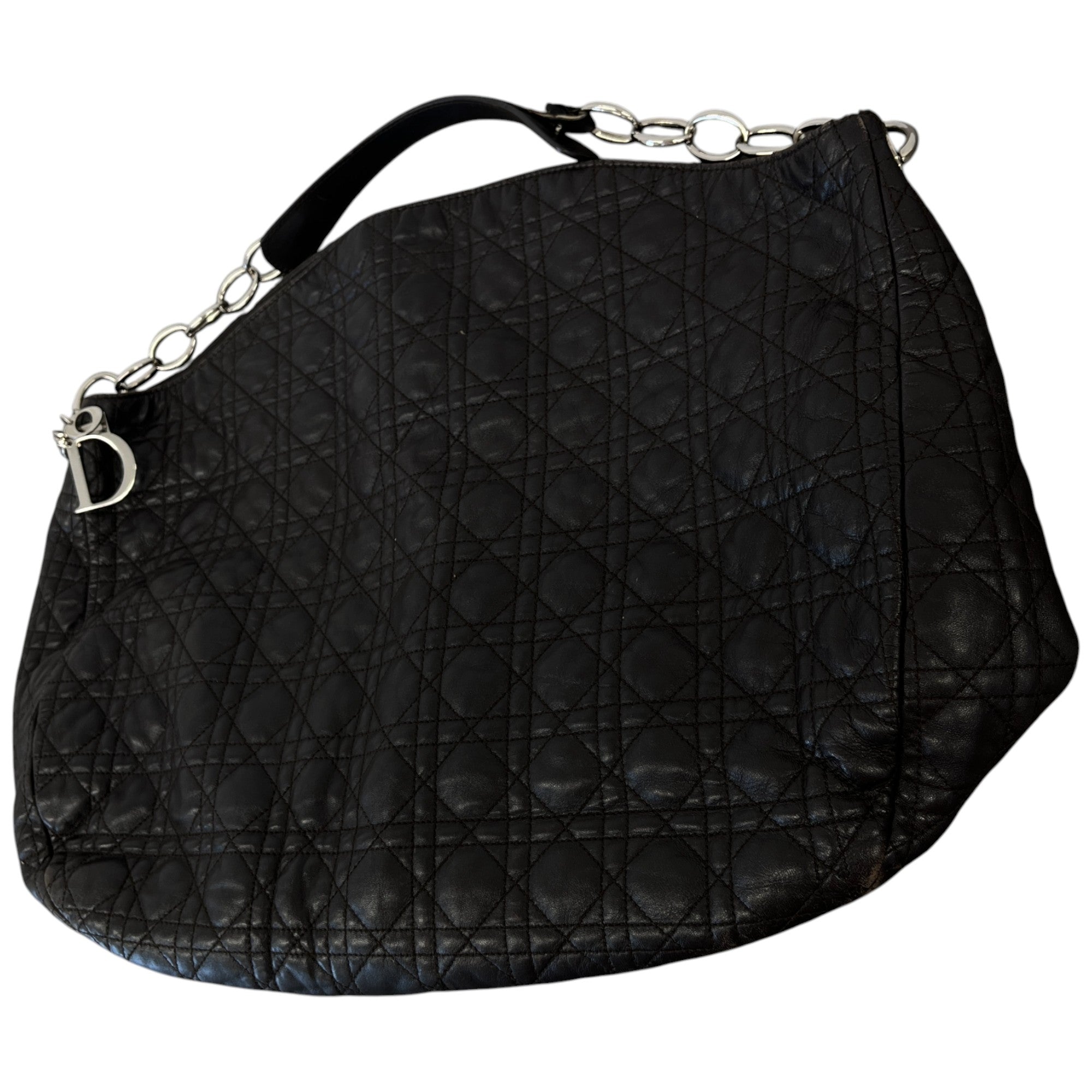 Women's Soft Cannage Shopper Bag Black
