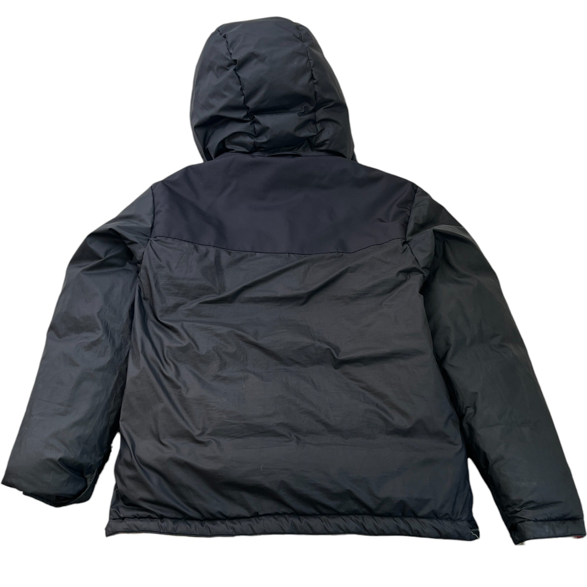 Men's Reversible Check Down Jacket Black Size S