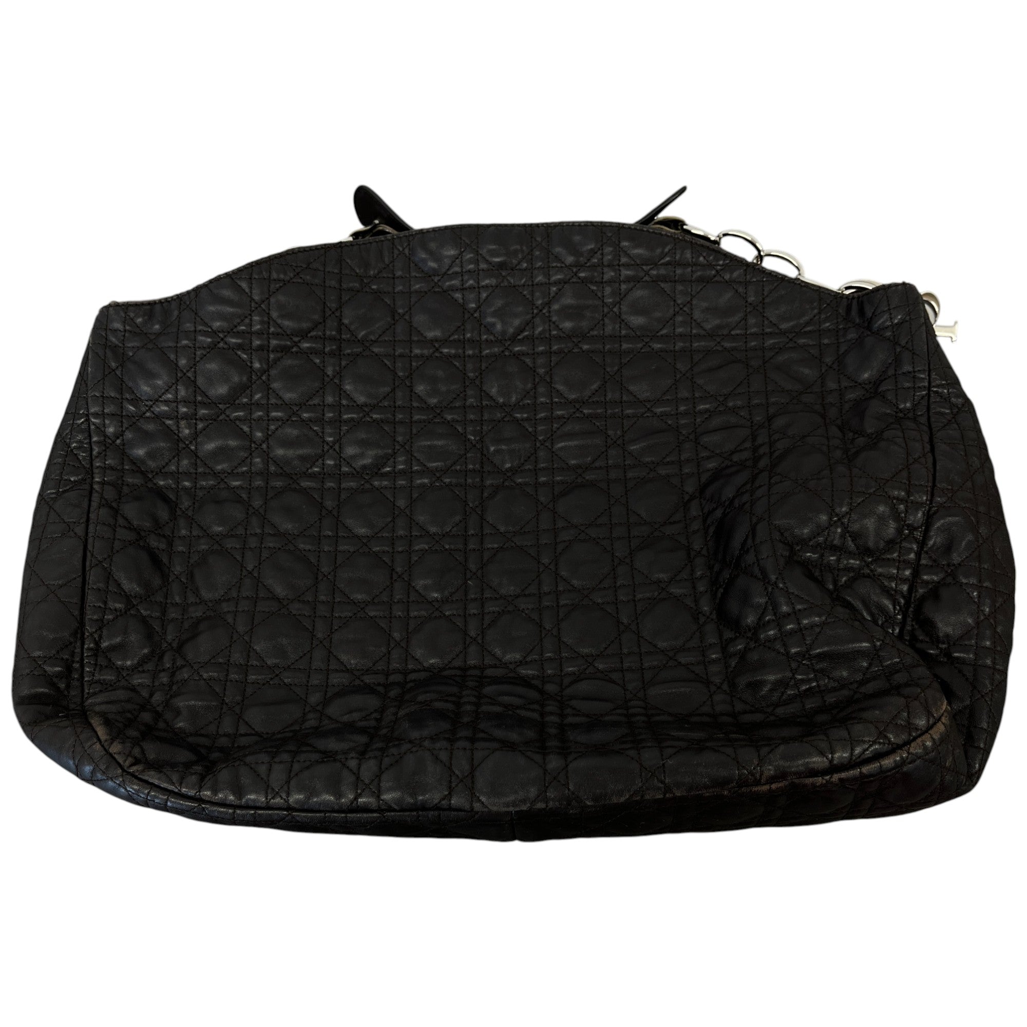 Women's Soft Cannage Shopper Bag Black