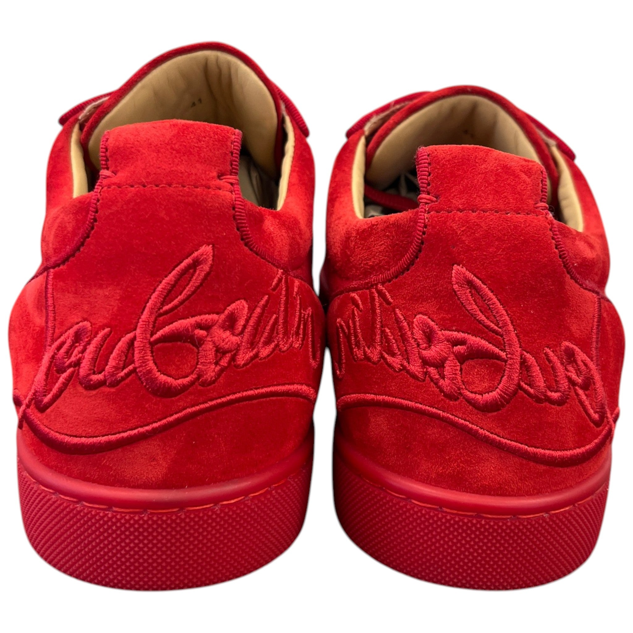 Men's Louis Junior Flat Low Trainers Red Size EU 41 / UK 7