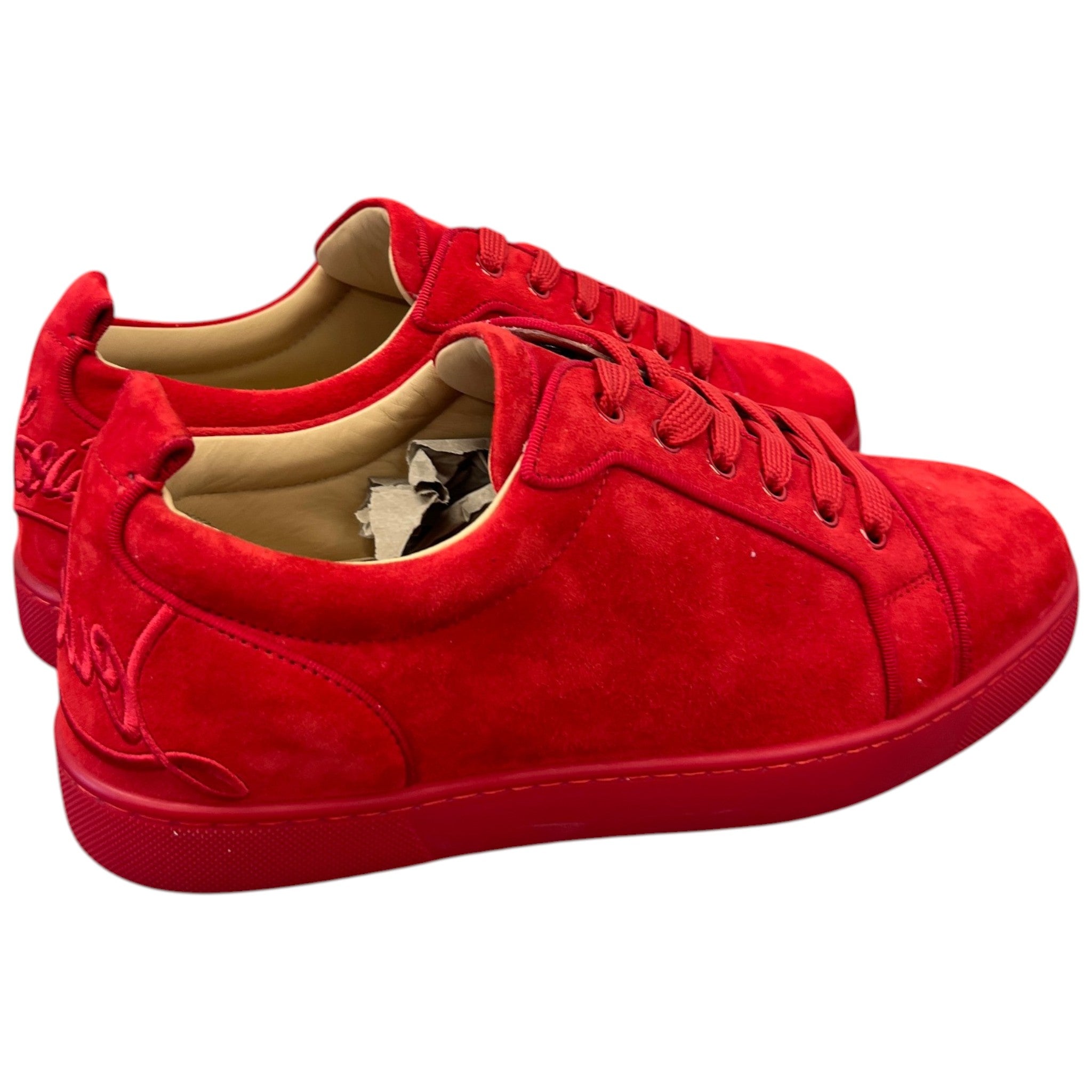 Men's Louis Junior Flat Low Trainers Red Size EU 41 / UK 7