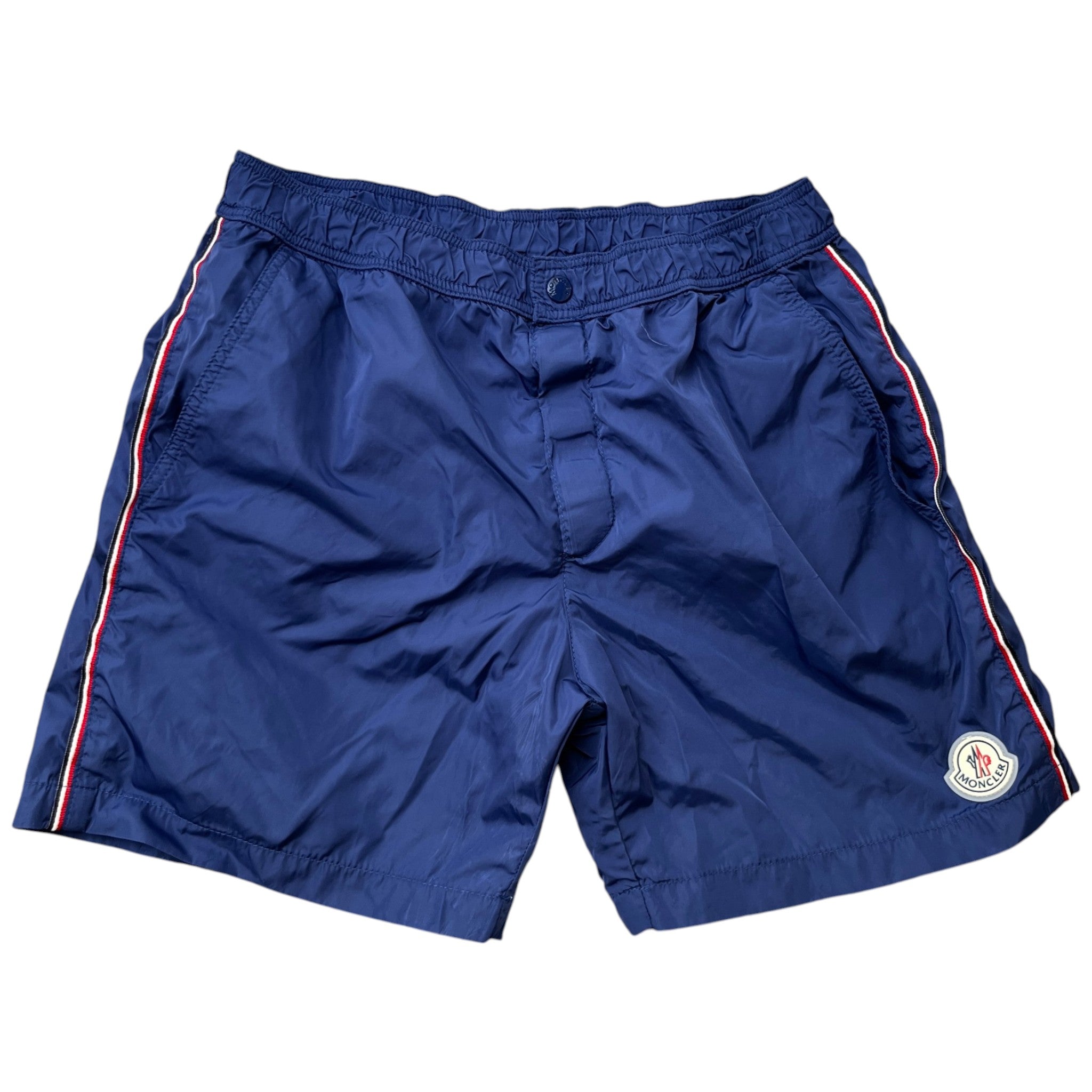 Men's Logo Patch Boys 12Years Swim Shorts Blue Size XXS
