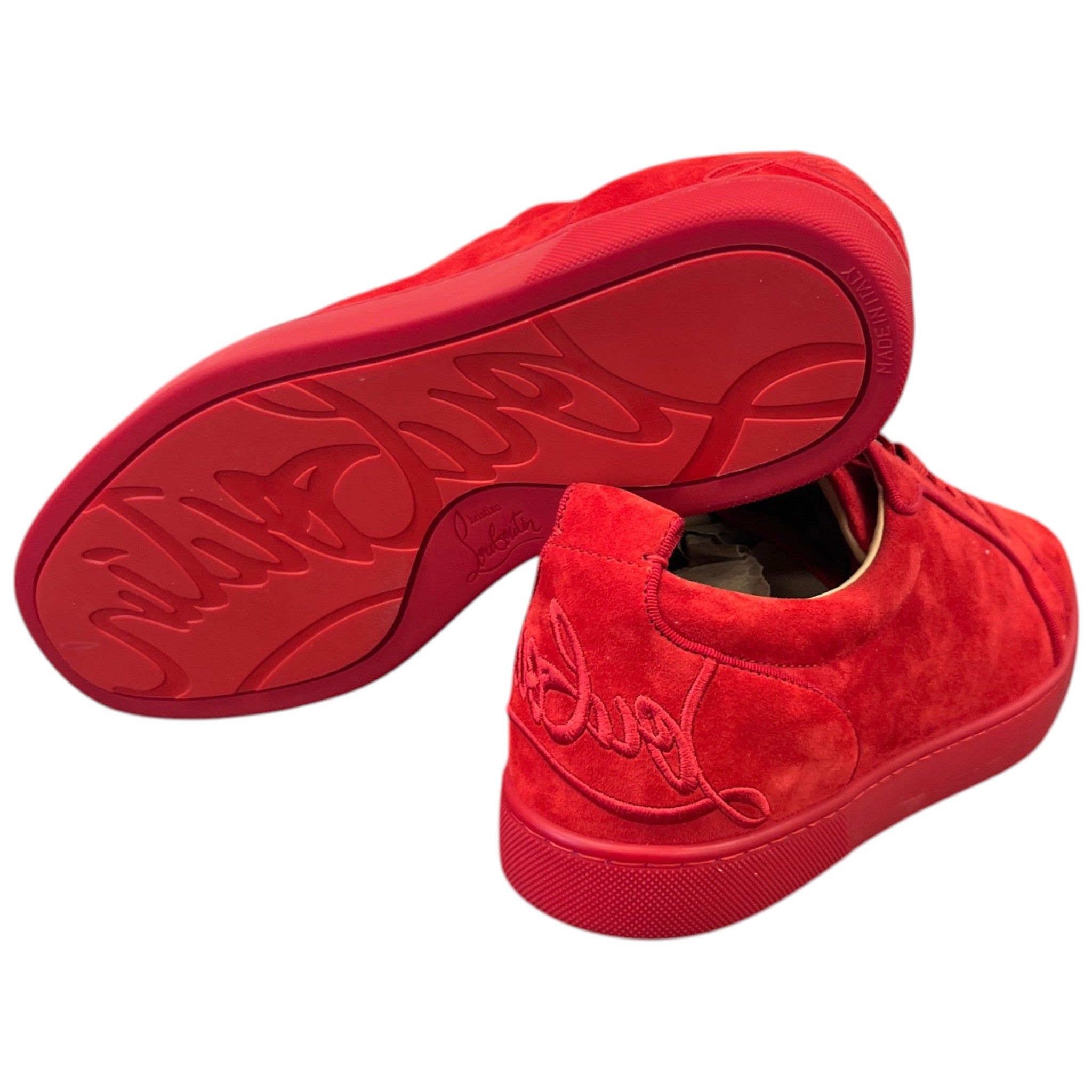 Men's Louis Junior Flat Low Trainers Red Size EU 41 / UK 7