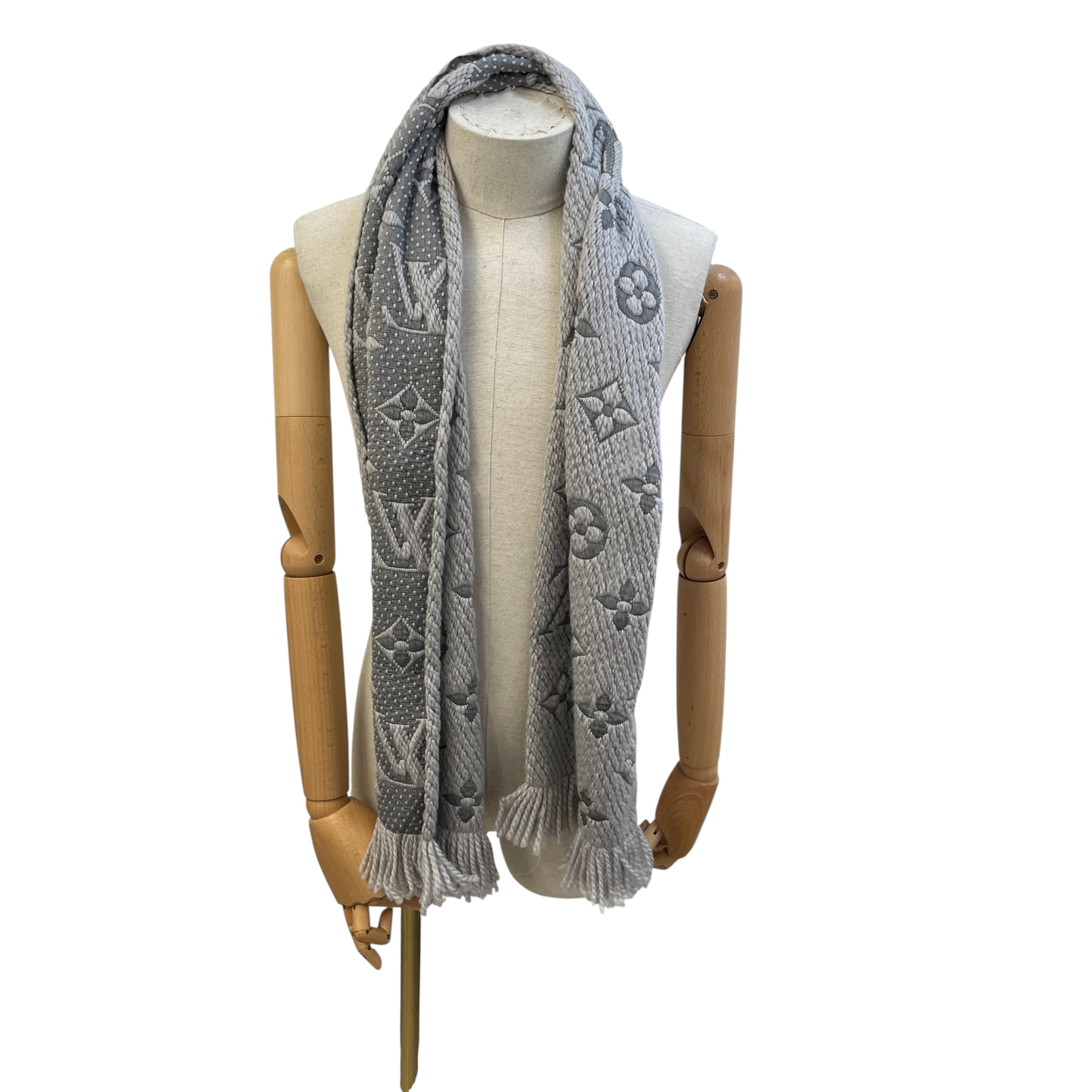 Monogram Logomania Scarf Grey