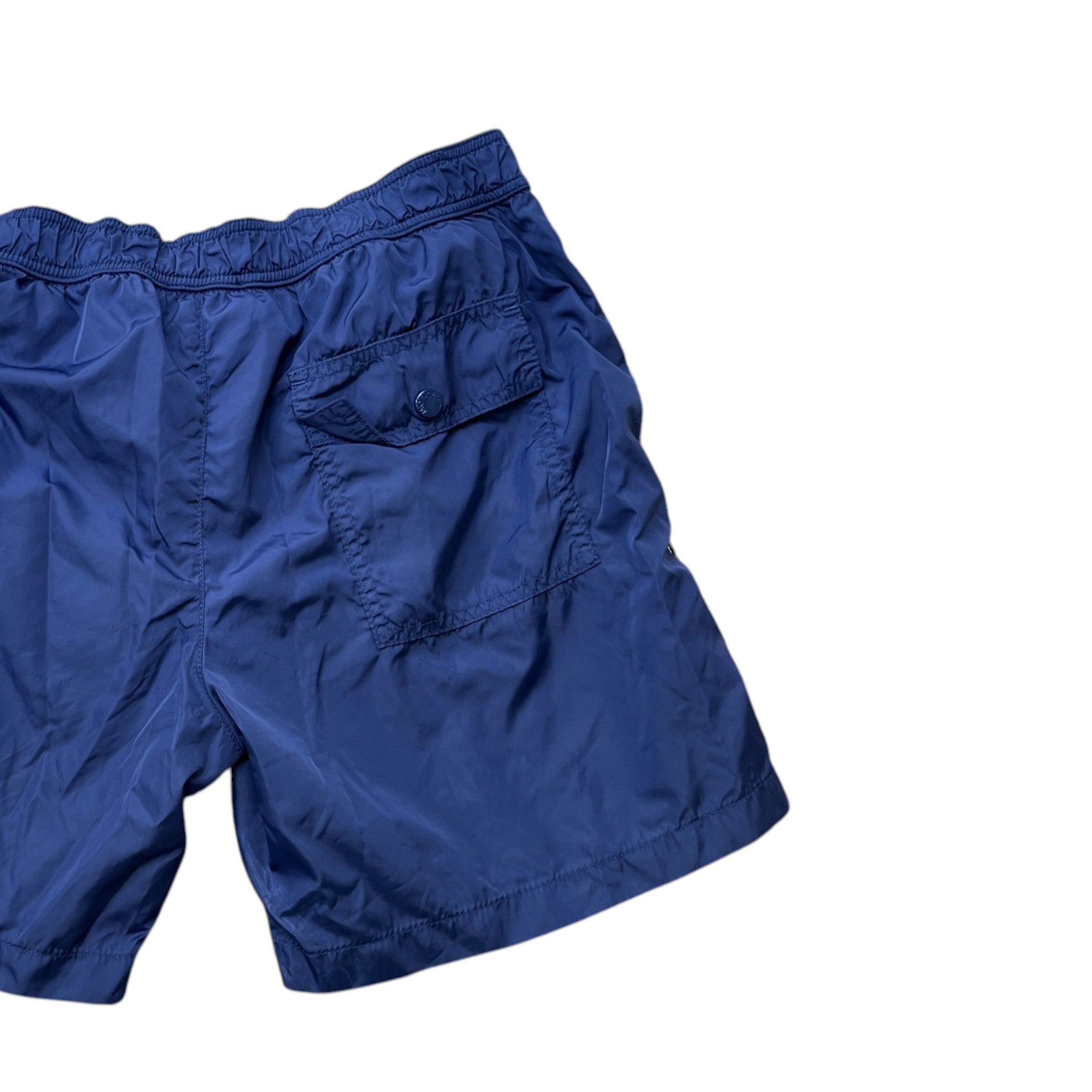 Men's Logo Patch Boys 12Years Swim Shorts Blue Size XXS