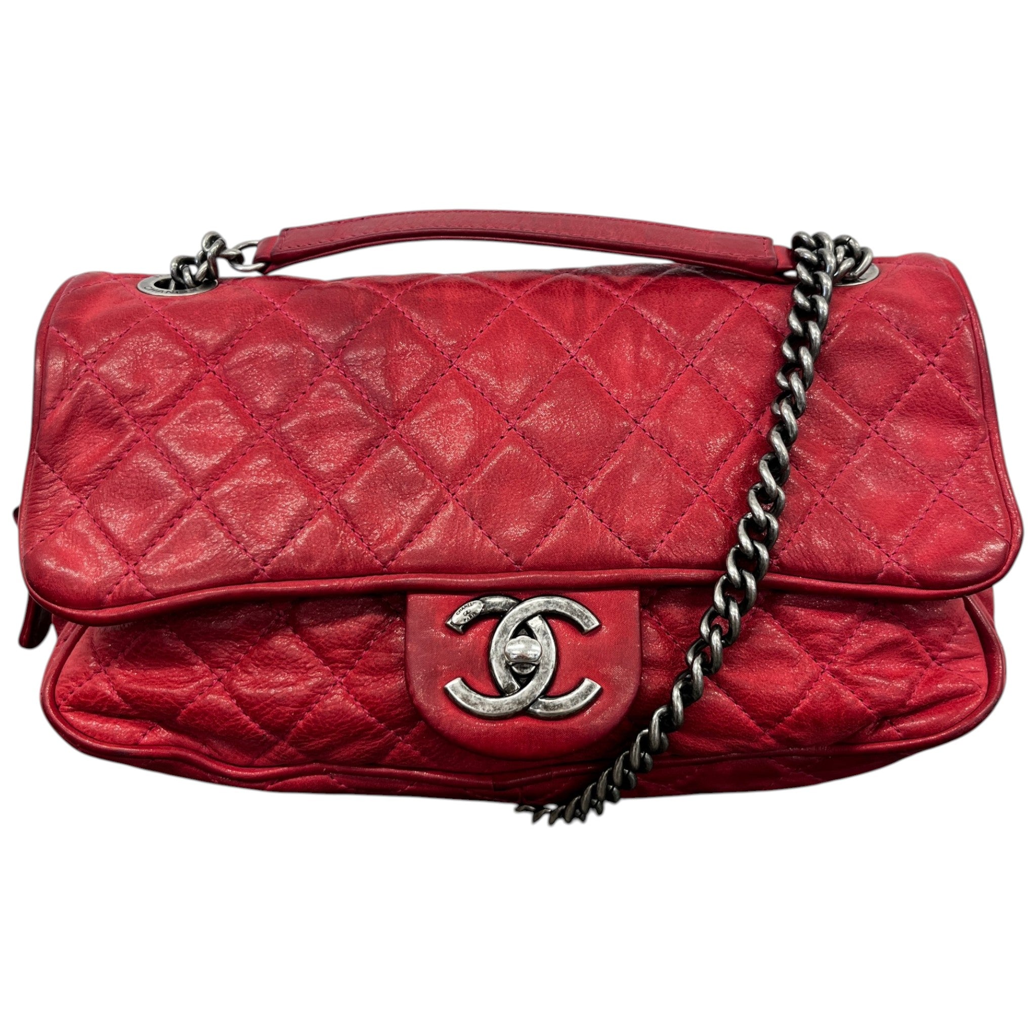 Women's Cc Shiva Flap Bag Red