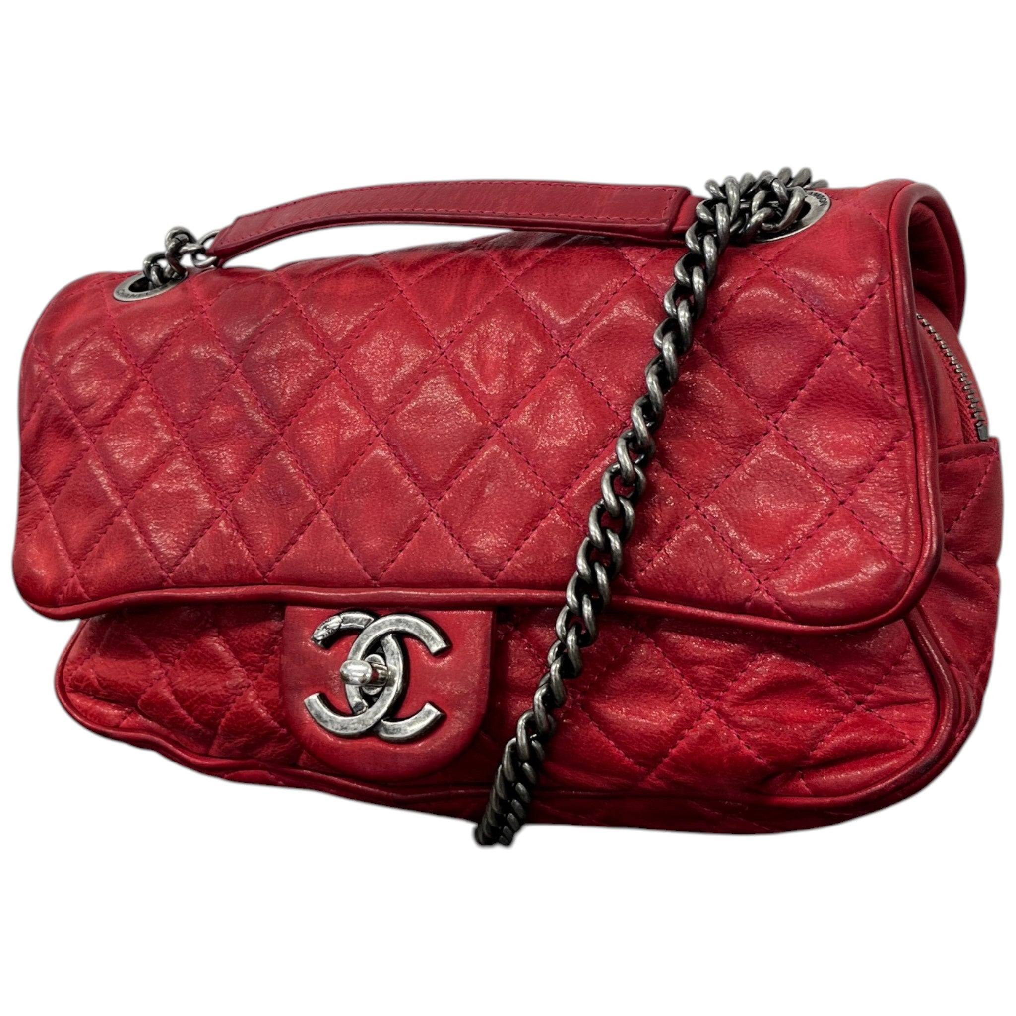 Women's Cc Shiva Flap Bag Red