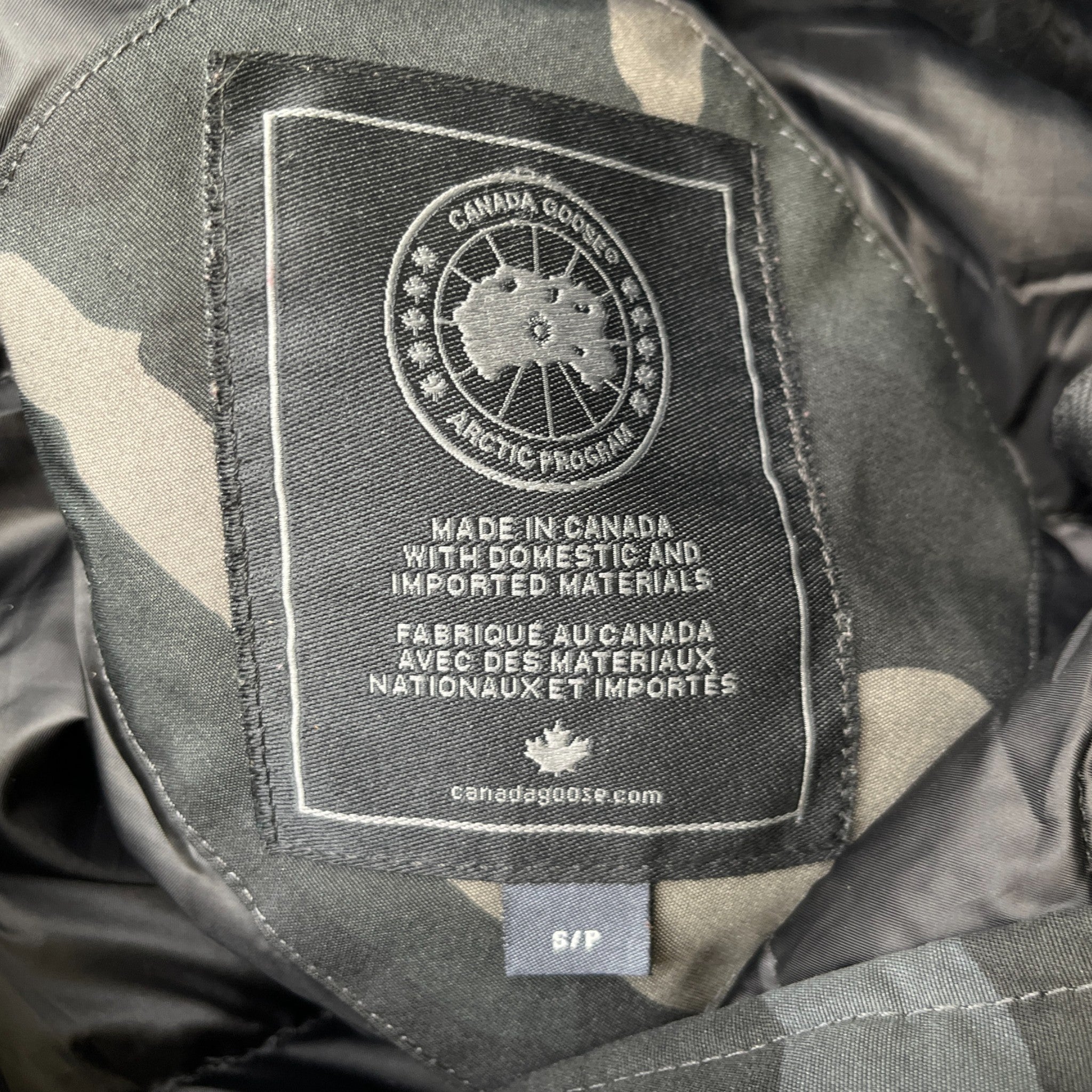 Men's Rideau Down Jacket Grey Size S