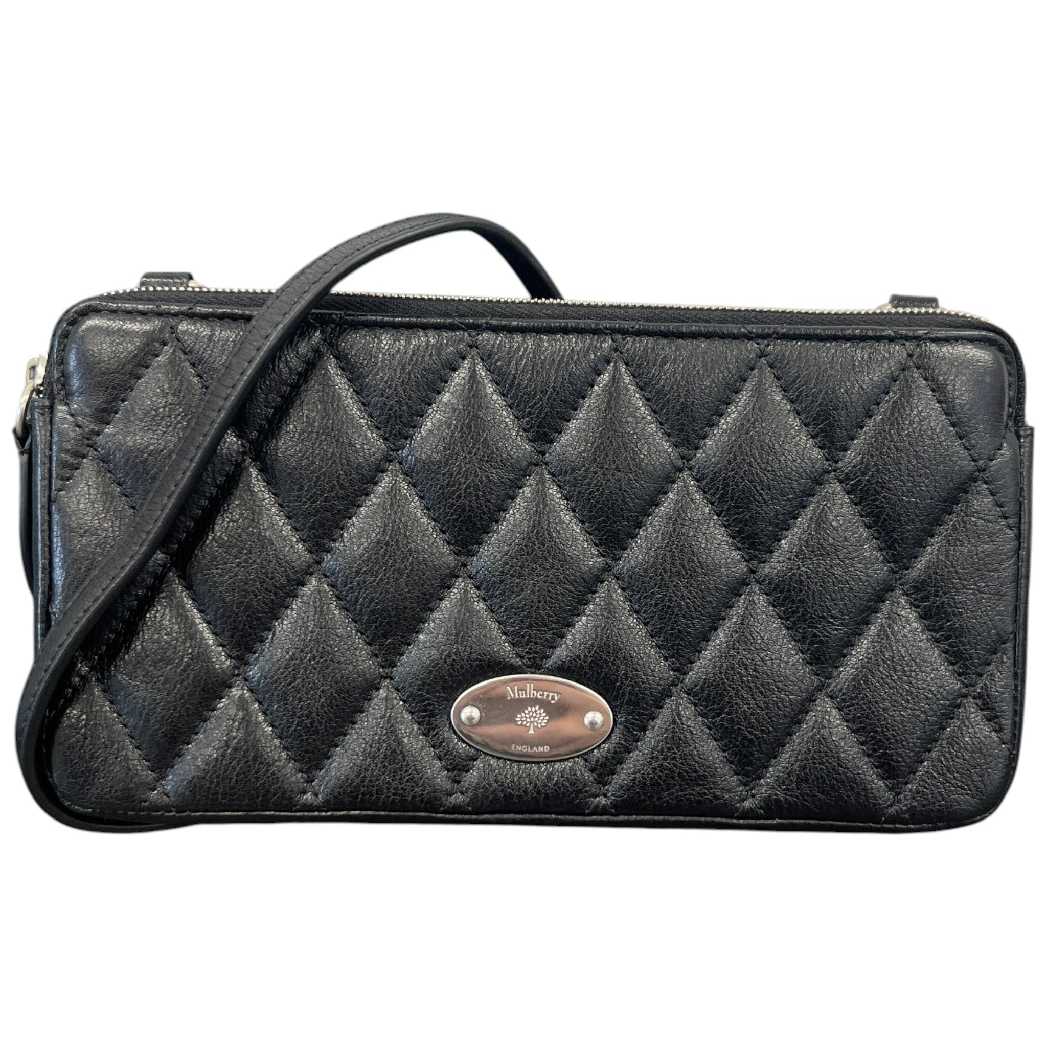 Women's East West Quilted Pouch Bag Black