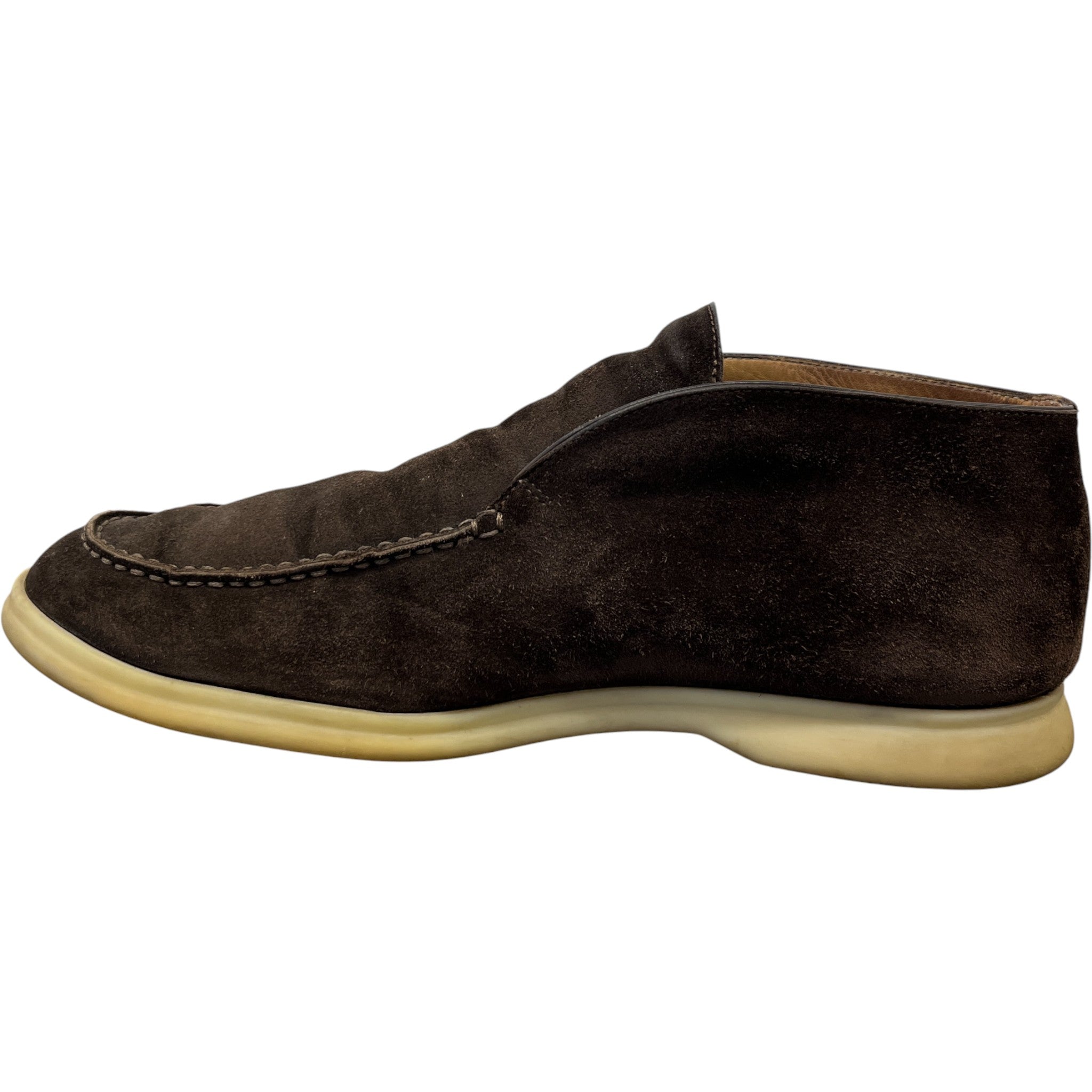 Men's Open Walk Ankle Loafers Brown Size EU 42 / UK 8