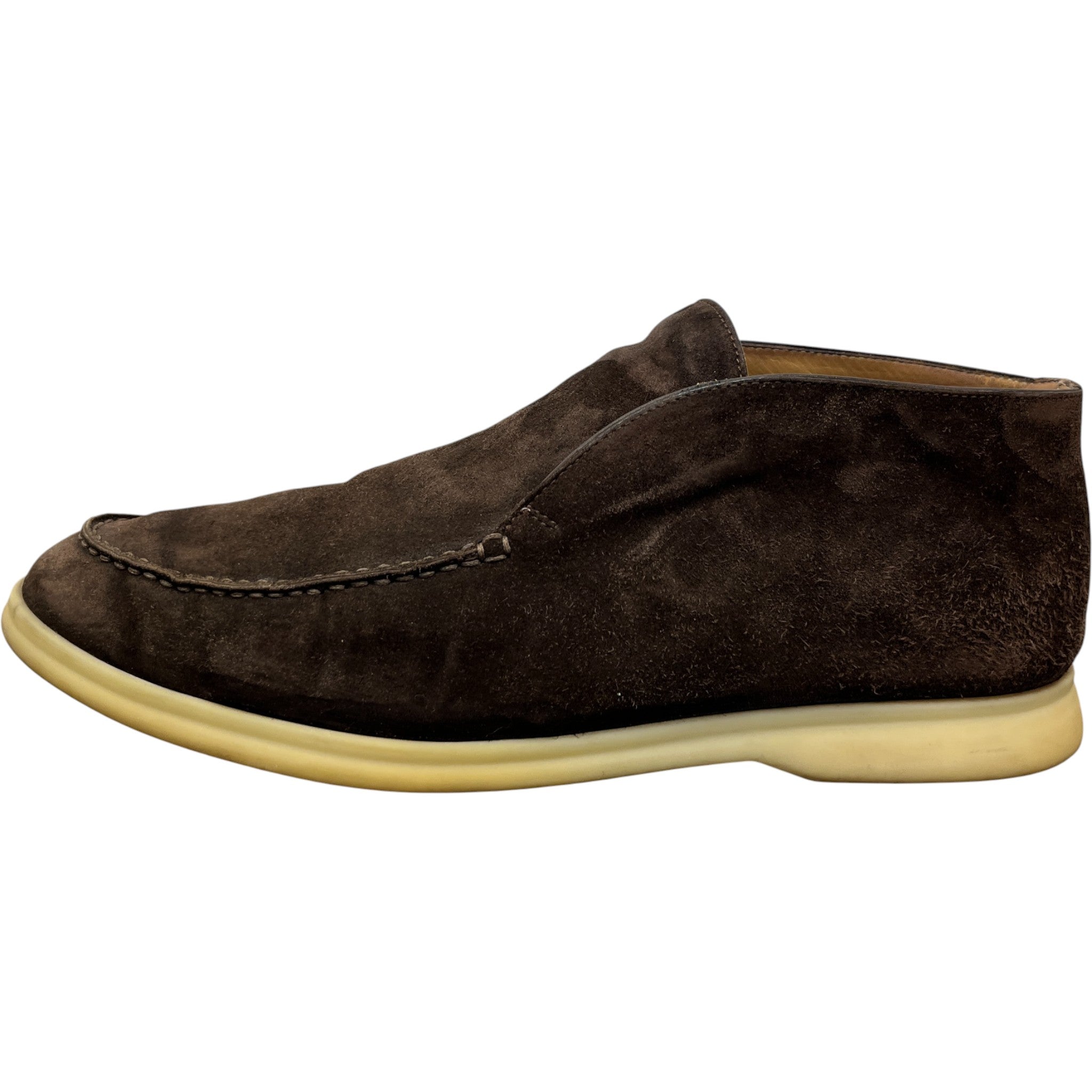 Men's Open Walk Ankle Loafers Brown Size EU 42 / UK 8