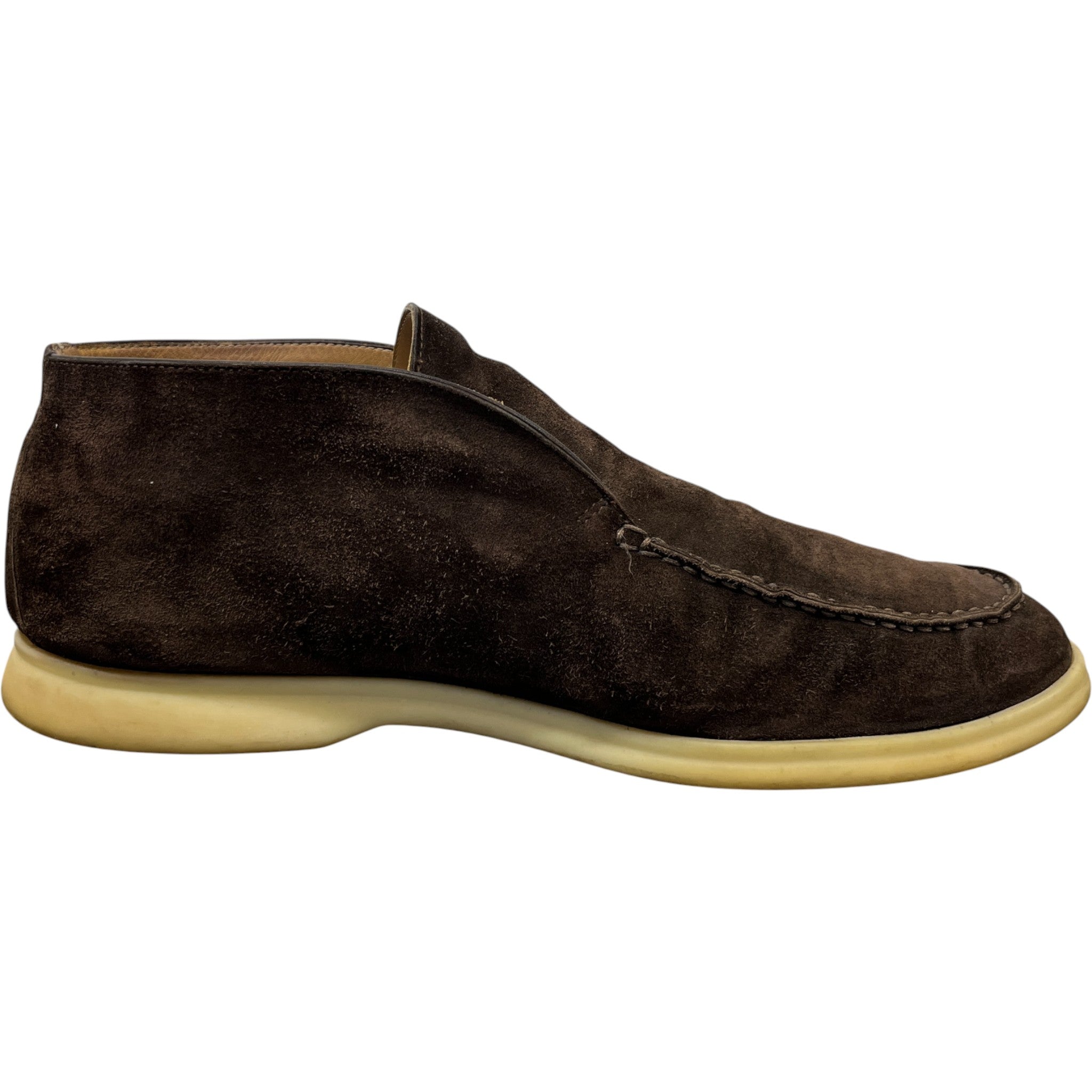 Men's Open Walk Ankle Loafers Brown Size EU 42 / UK 8