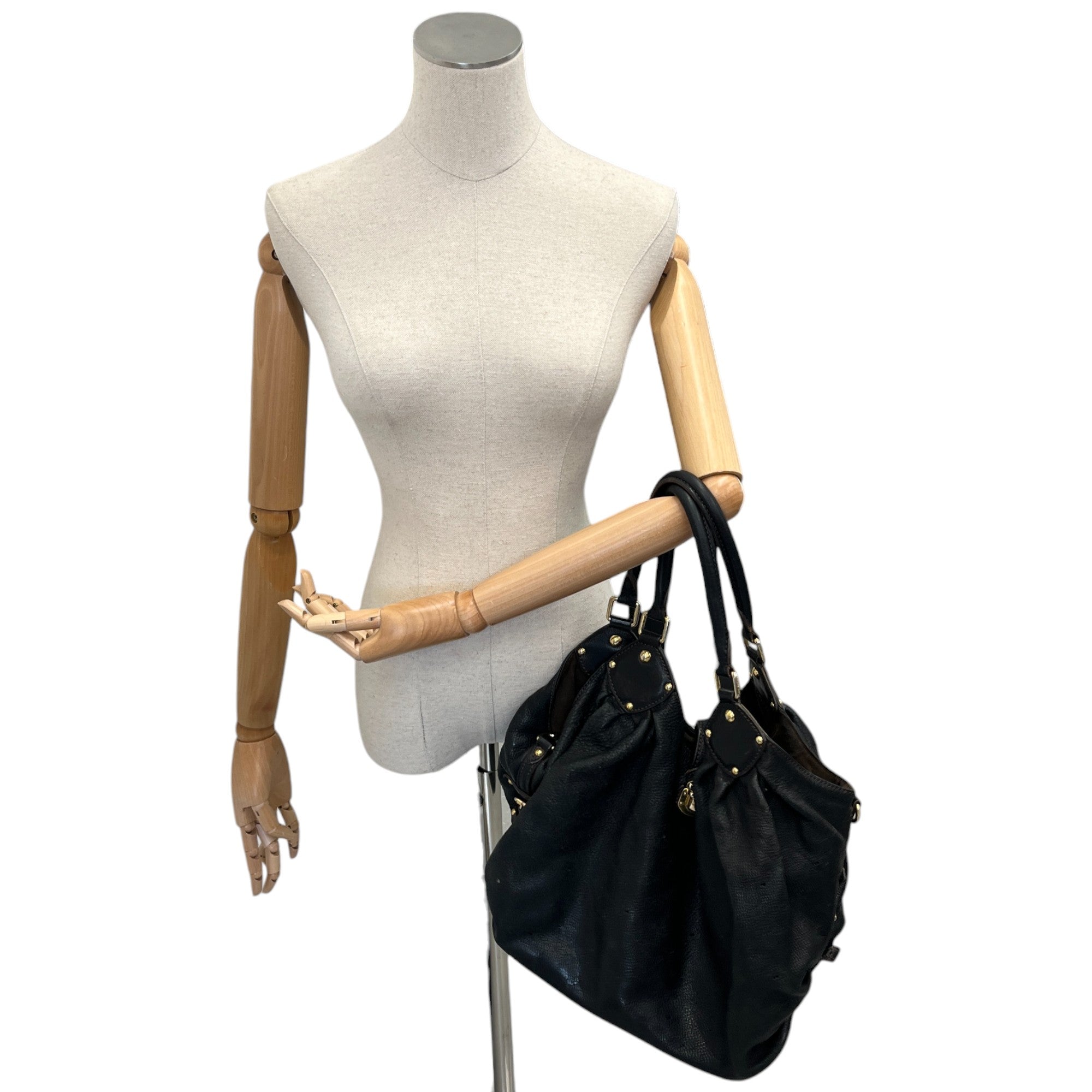 Women's Vintage Mahina Large Hobo Bag Black