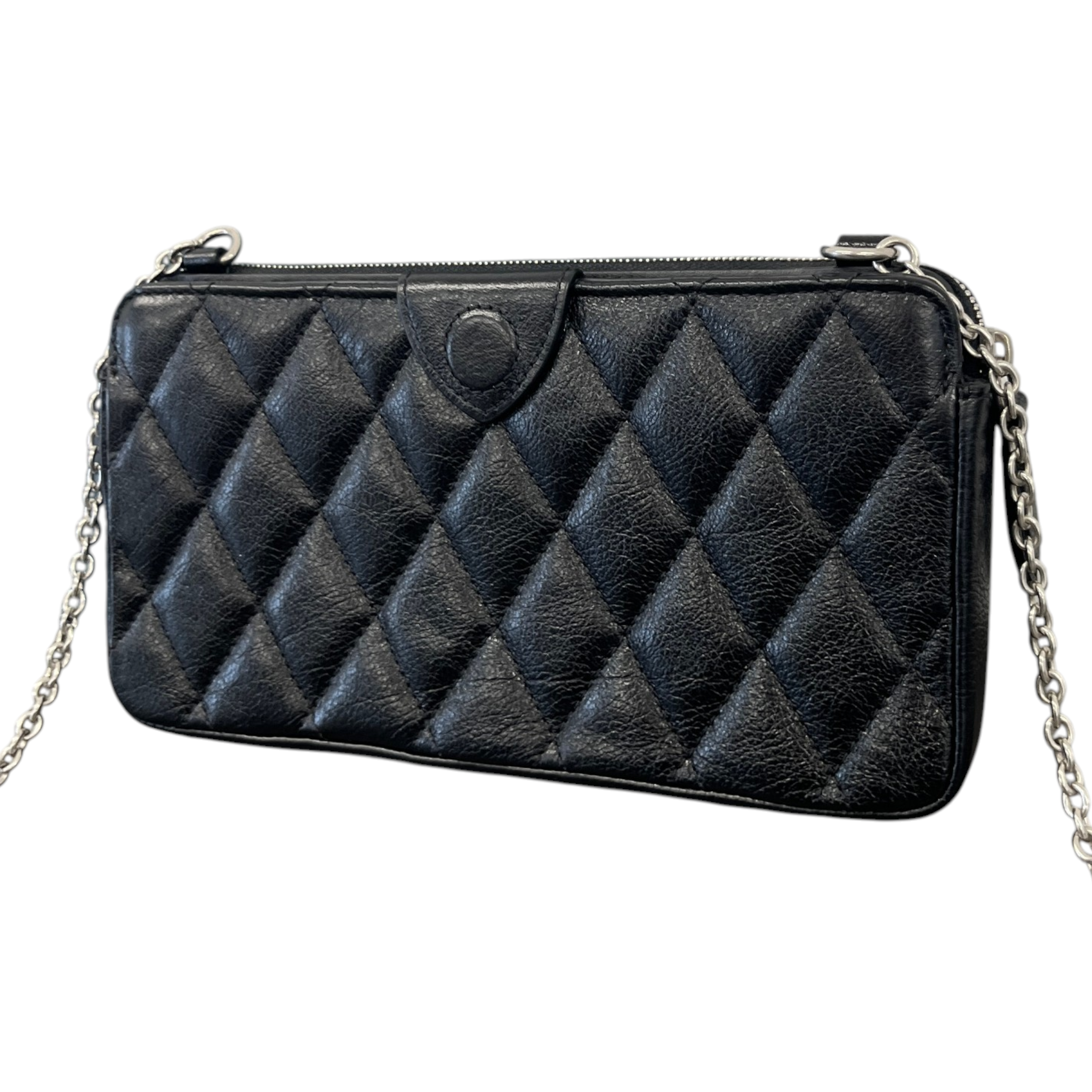 Women's East West Quilted Pouch Bag Black
