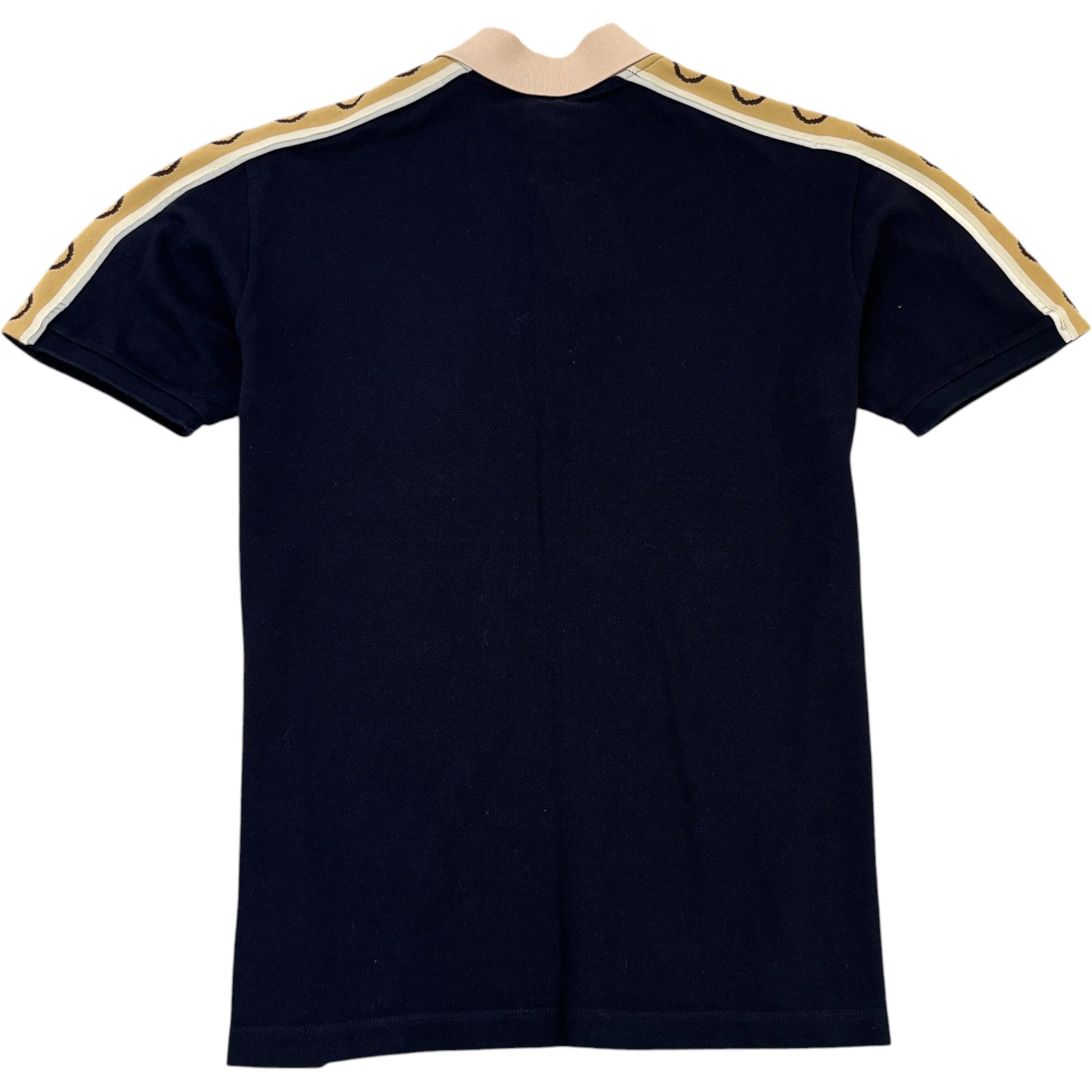 Men's Tape Logo Polo Shirt Navy Size M