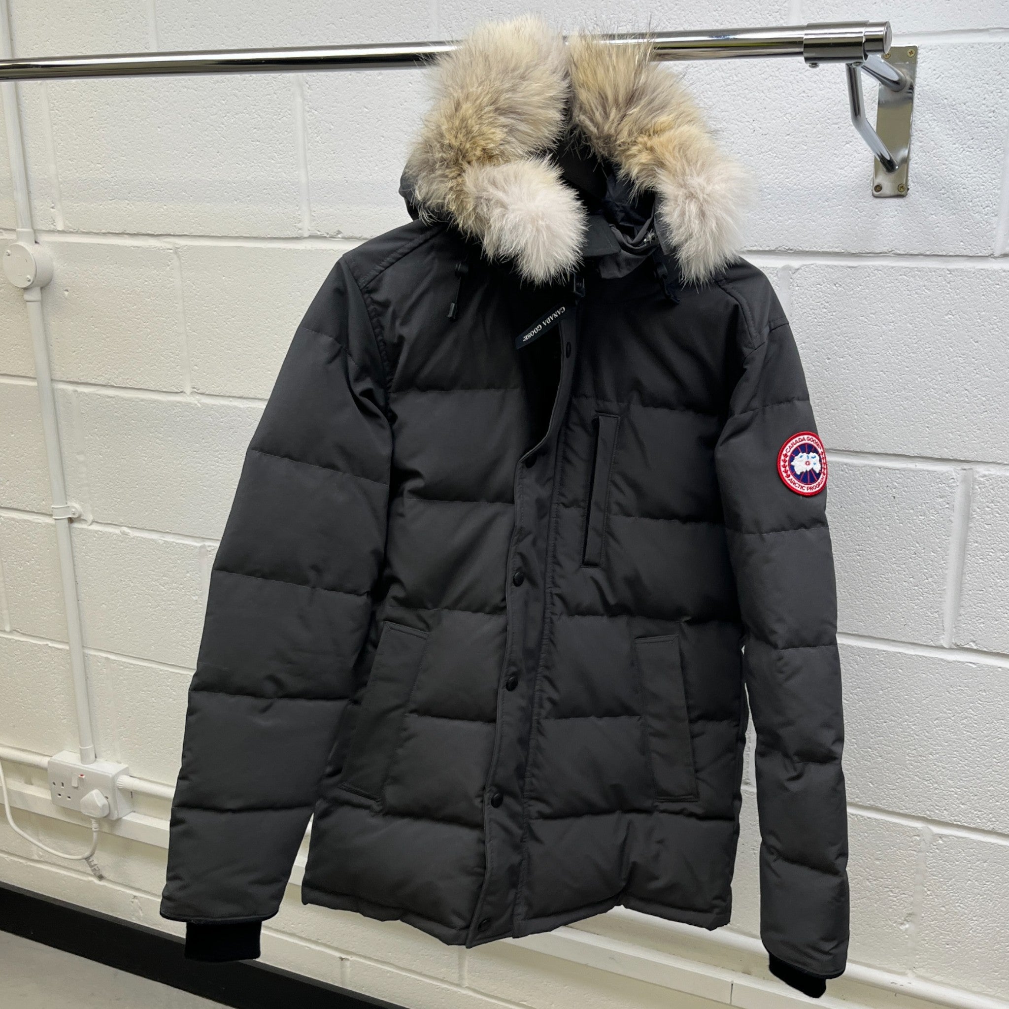 Men's Carson Down Jacket Grey Size M