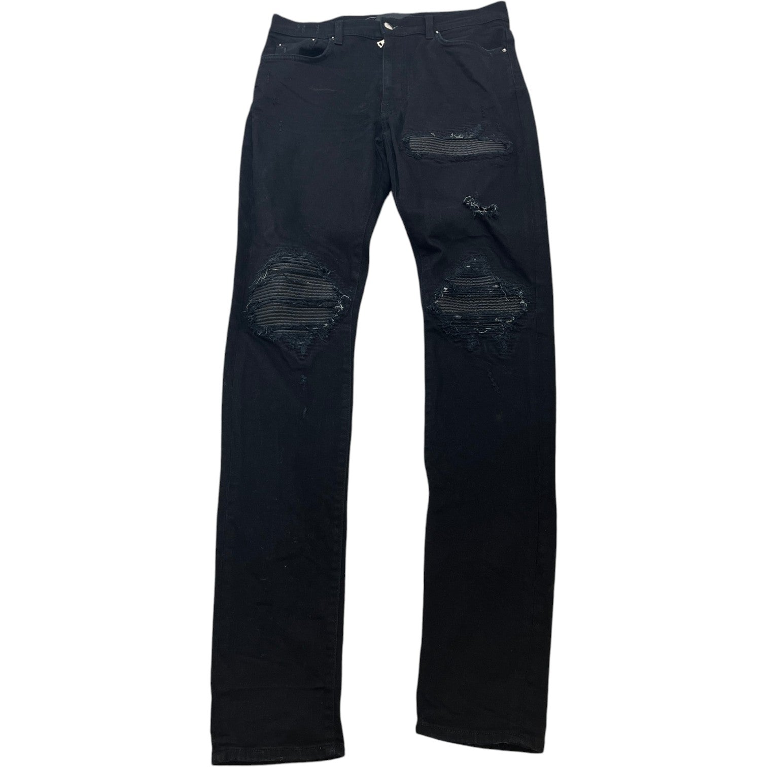 Men's Distressed Mx1 Jeans Black Size Waist 32"