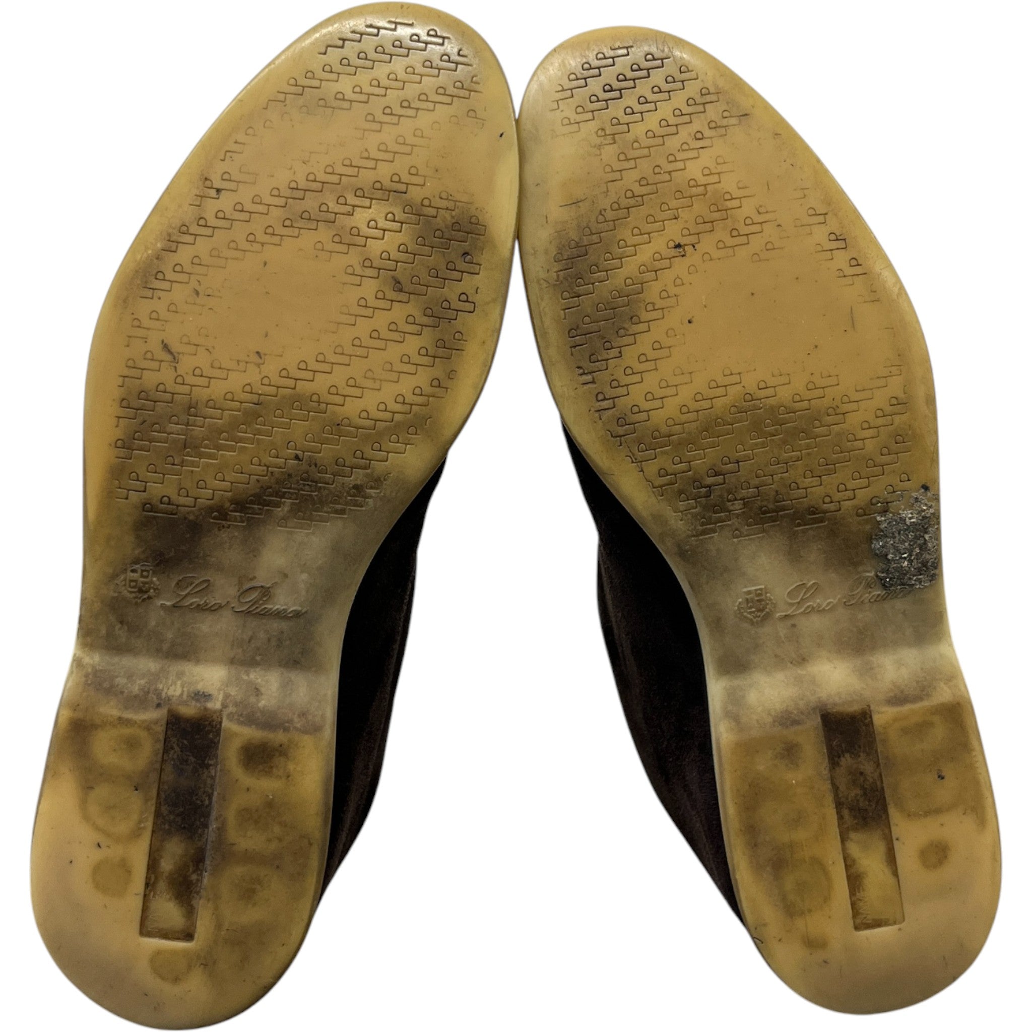 Men's Open Walk Ankle Loafers Brown Size EU 42 / UK 8