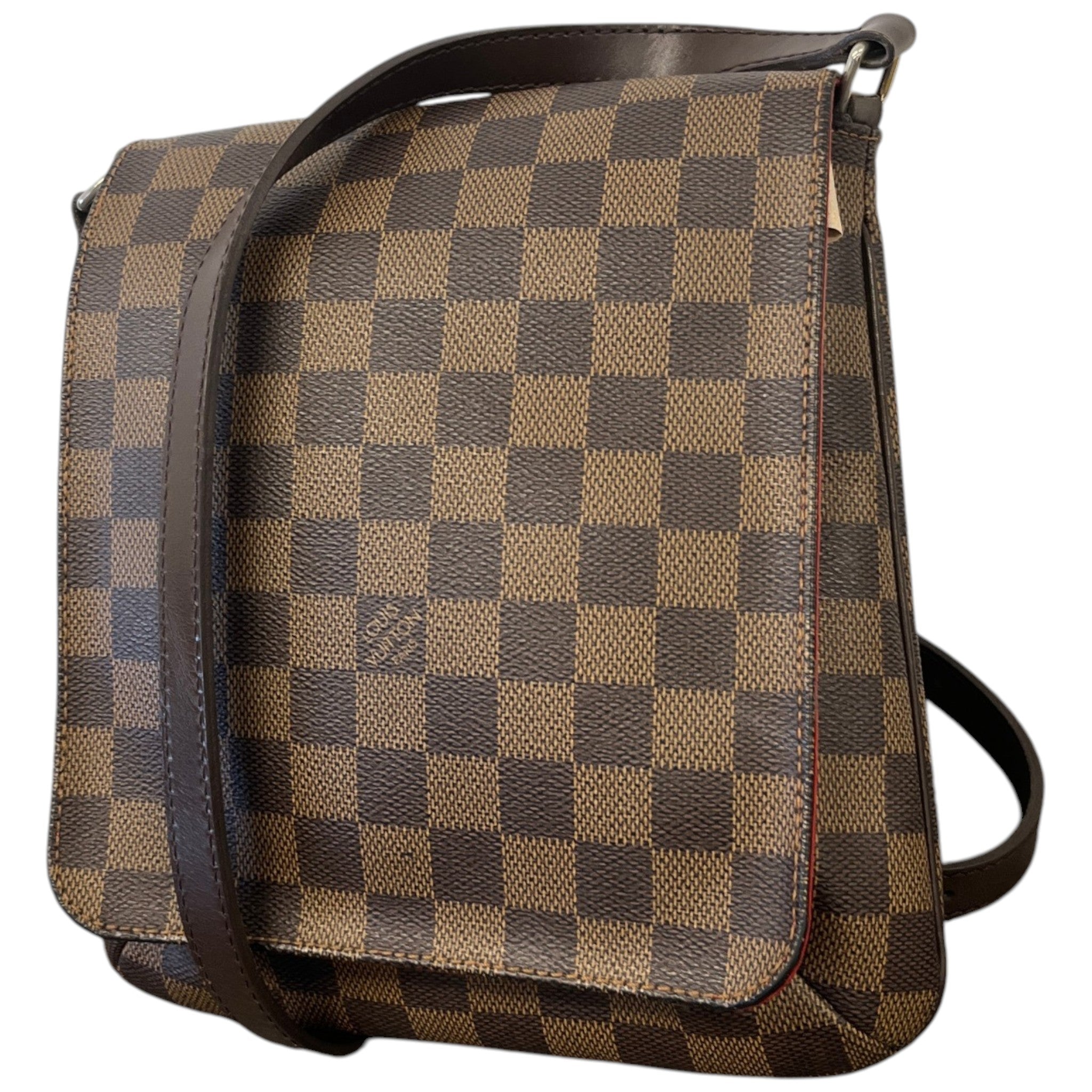 Women's Damier Ebene Musette Salsa Handbag Brown