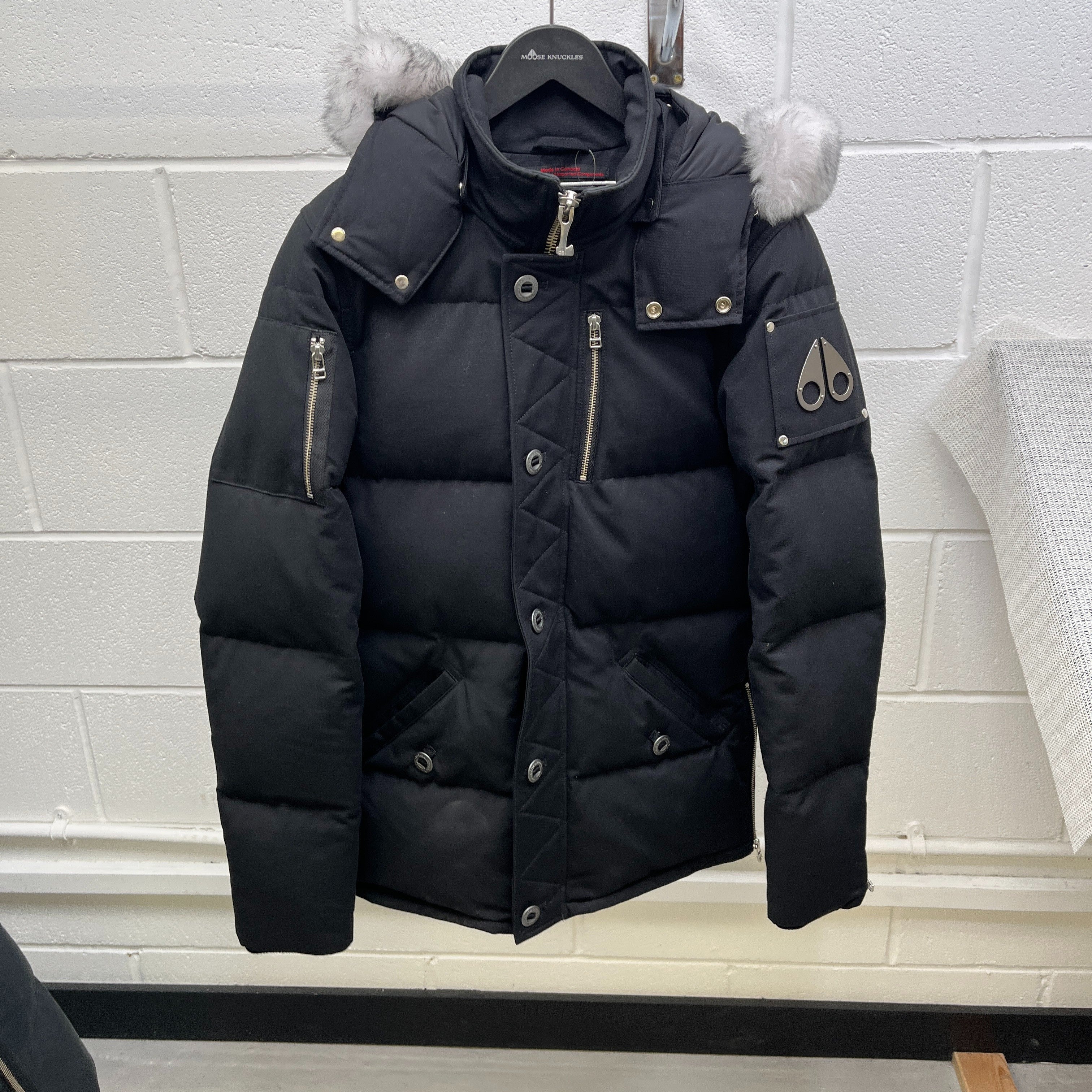 Men's 3Q Down Jacket Black Size XS