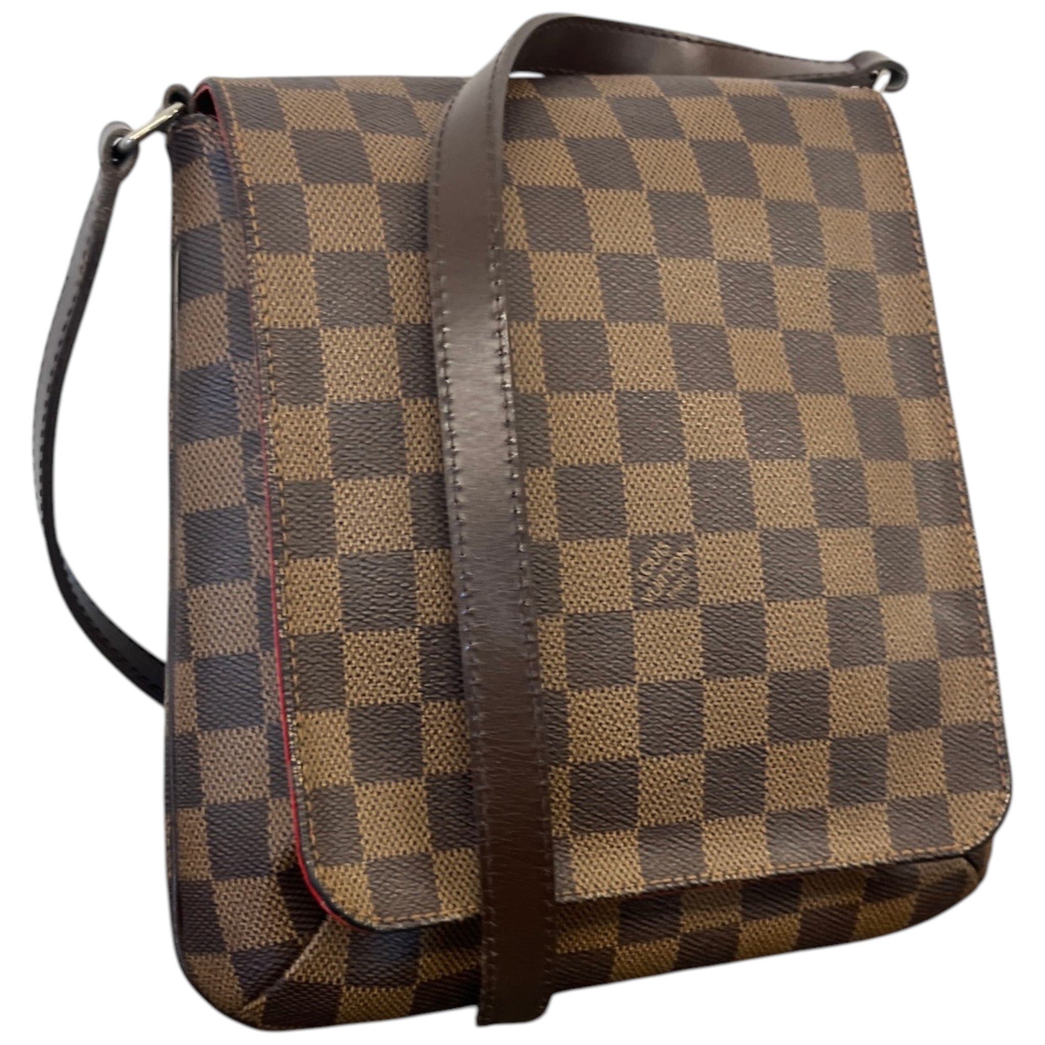 Women's Damier Ebene Musette Salsa Handbag Brown